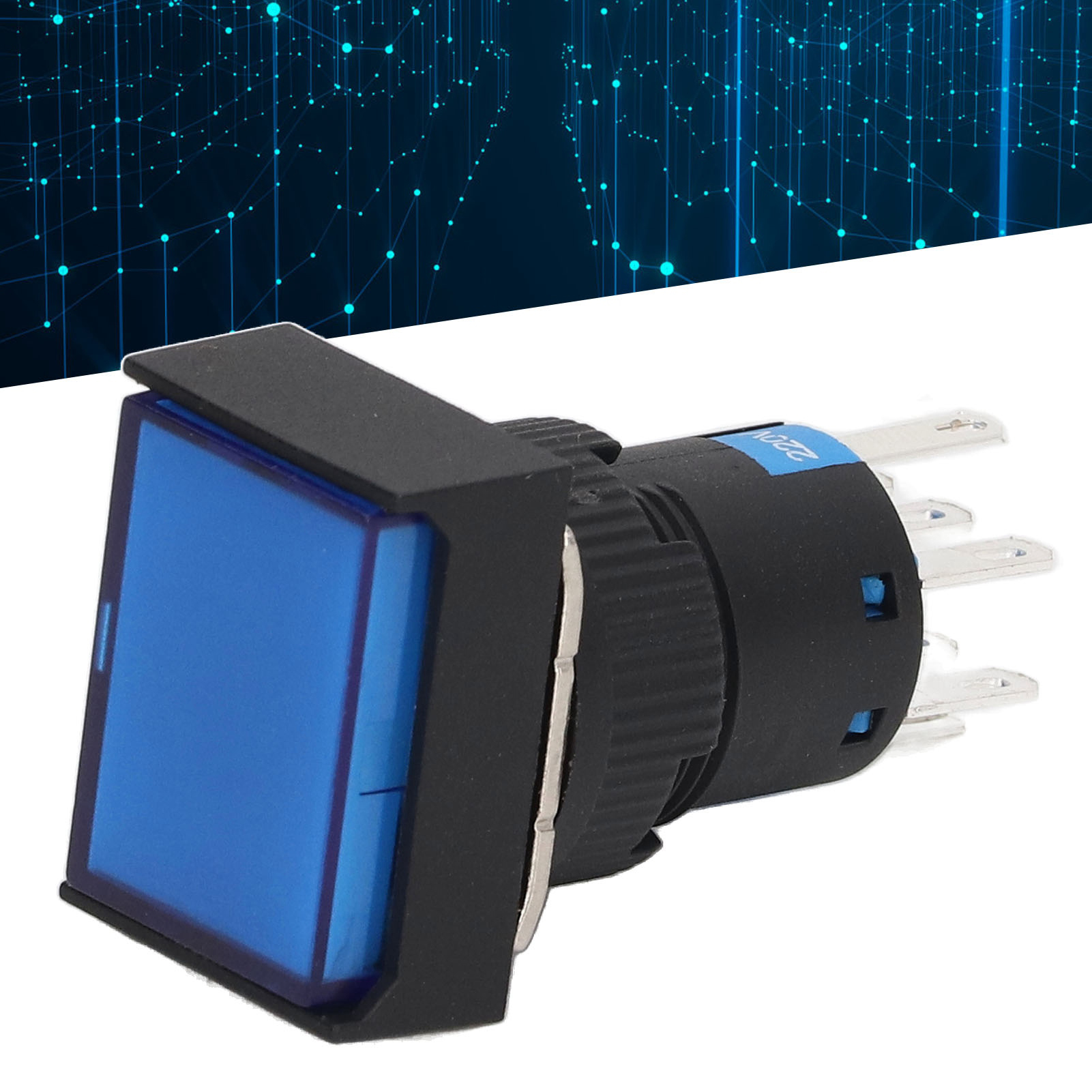 Bem-la16-22ds-jb Miniatur-drucktaster Mit Beleuchtung Und Automatischer Verriegelung, 220 V
