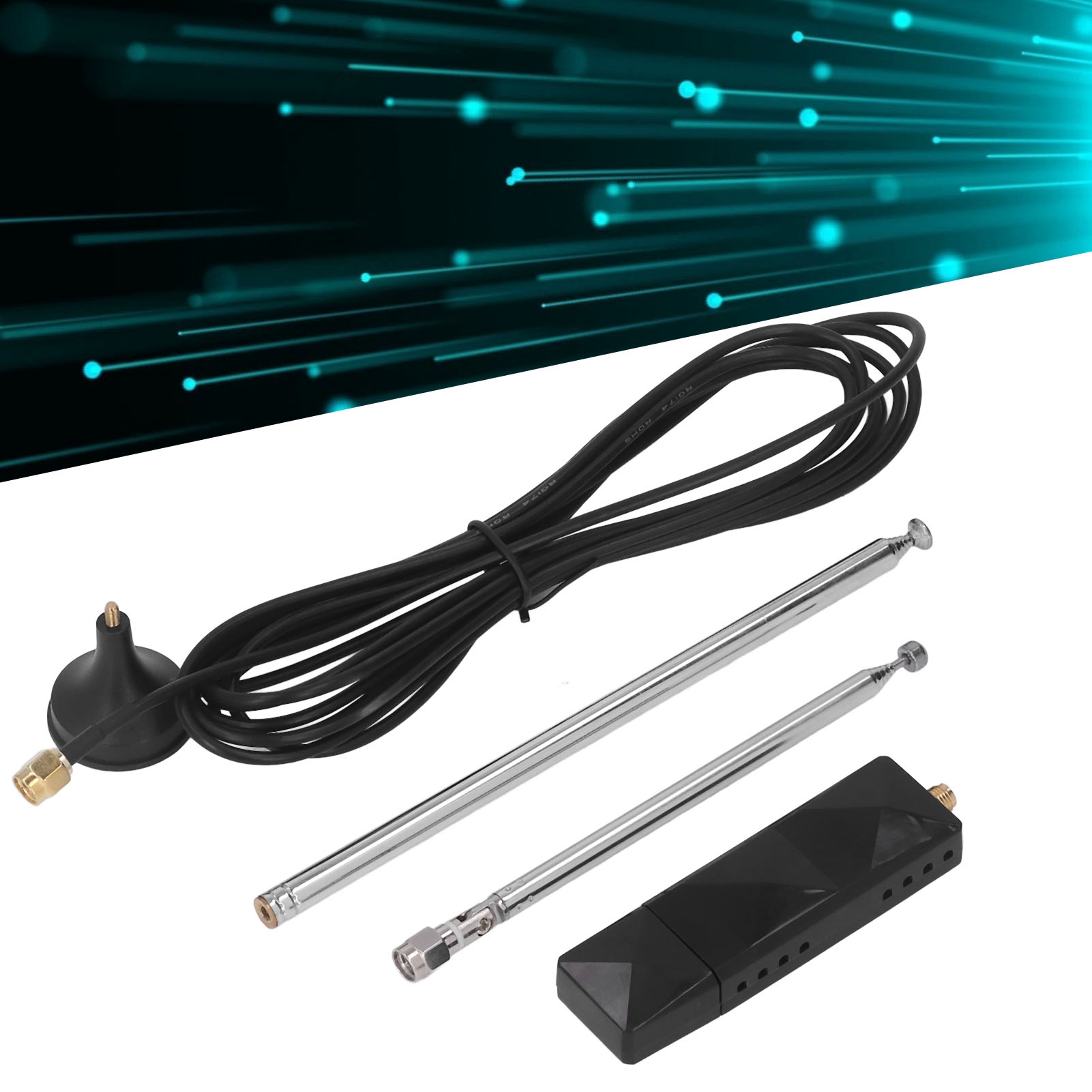Mini Rsp1 Sdr-empfänger Mit Passendem Antennenset, 12-bit 10 Khz-2 Ghz Analog-digital-wandler Und 60 Db Signal-rausch-verhältnis.