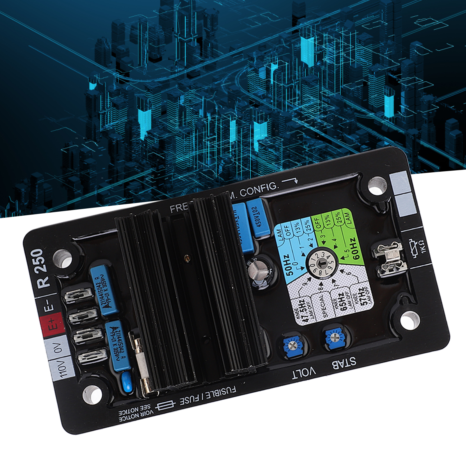 Spannungsregler R250 Avr, Automatischer Spannungsstabilisator, Ersatzteile Für 85-139v Dieselgenerator