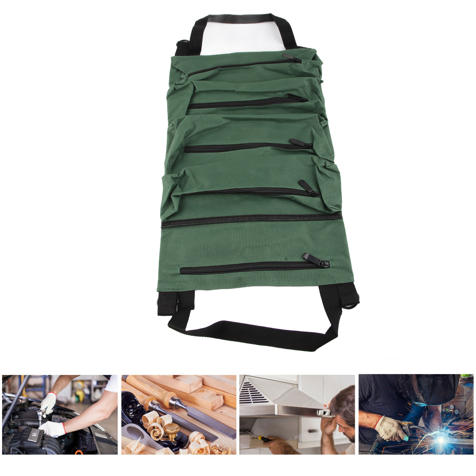 Aufrollbare Werkzeugtasche Aus Segeltuch (multifunktionale, Aufrollbare Werkzeugtasche)