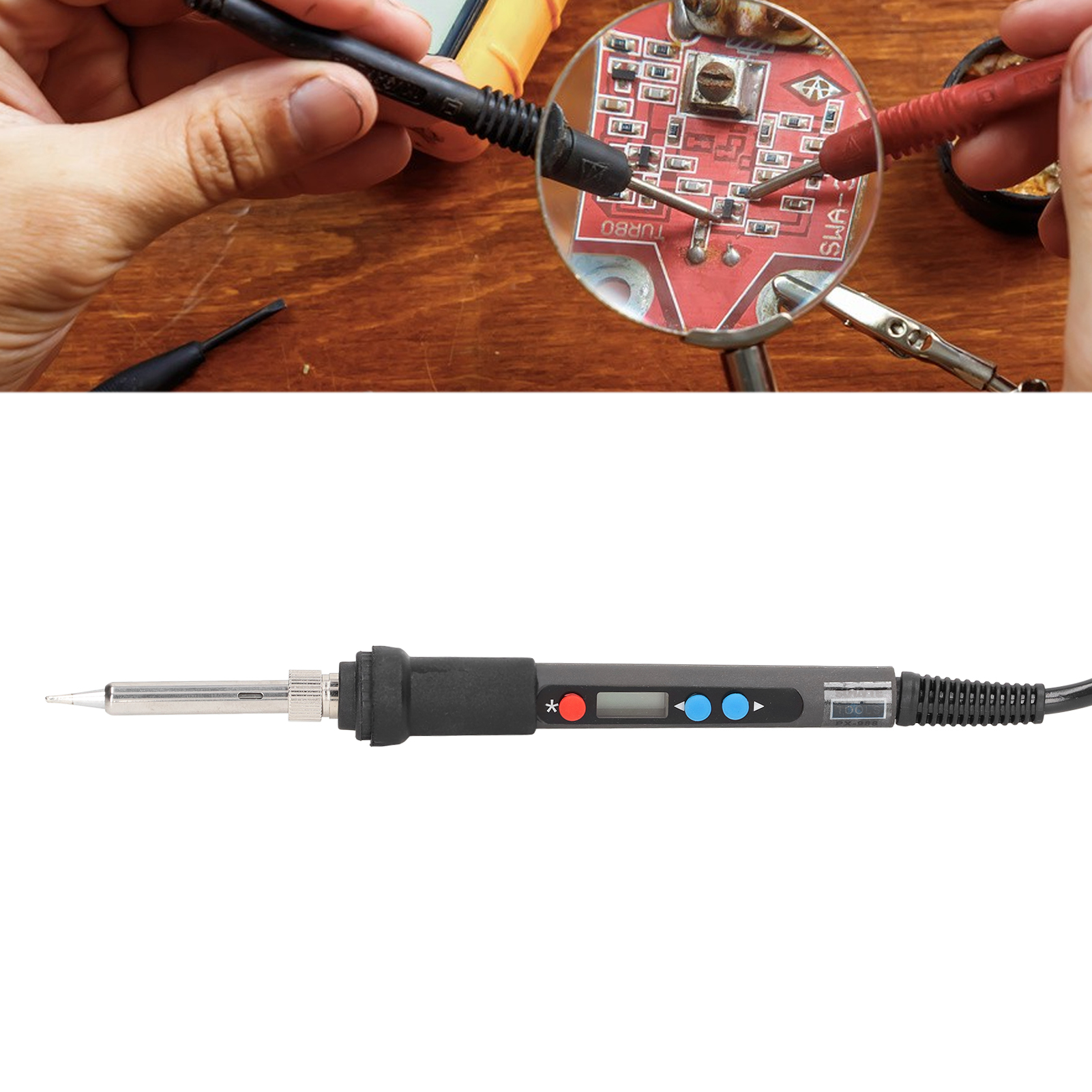 Lötkolben Mit Konstanter Temperatur Und Digitalanzeige, Elektrisches Reparaturset Mit Innenbeheiztem Lötkolben Und Lötpistole, Europäischer Standard 220 V