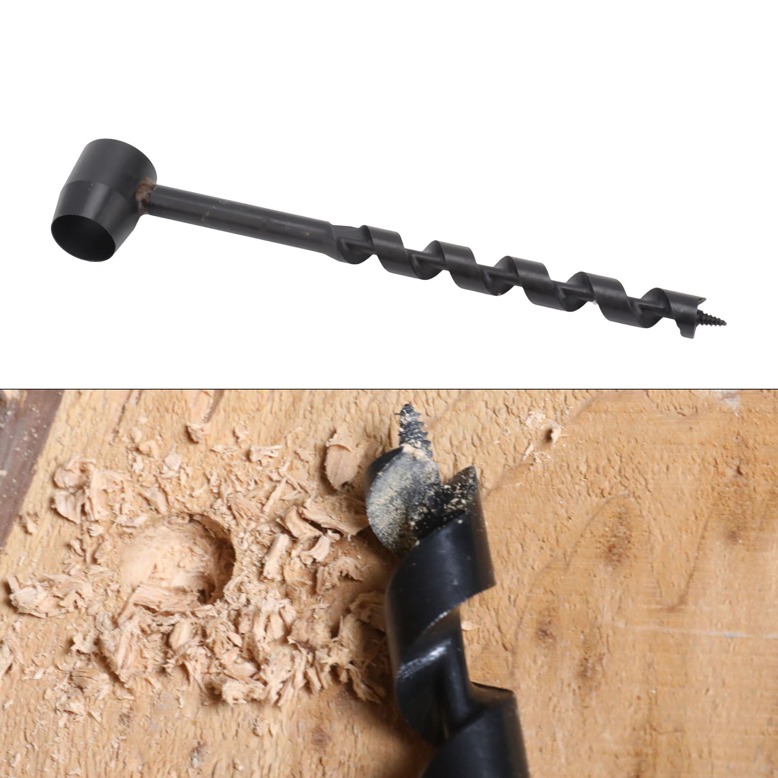 Neue Version Des Amazon-grenzüberquerungsbohrers, Verlängerter Handbohrer Für Holzbearbeitung, Schwarzer Vierschneiderbohrer, 16–230 Mm