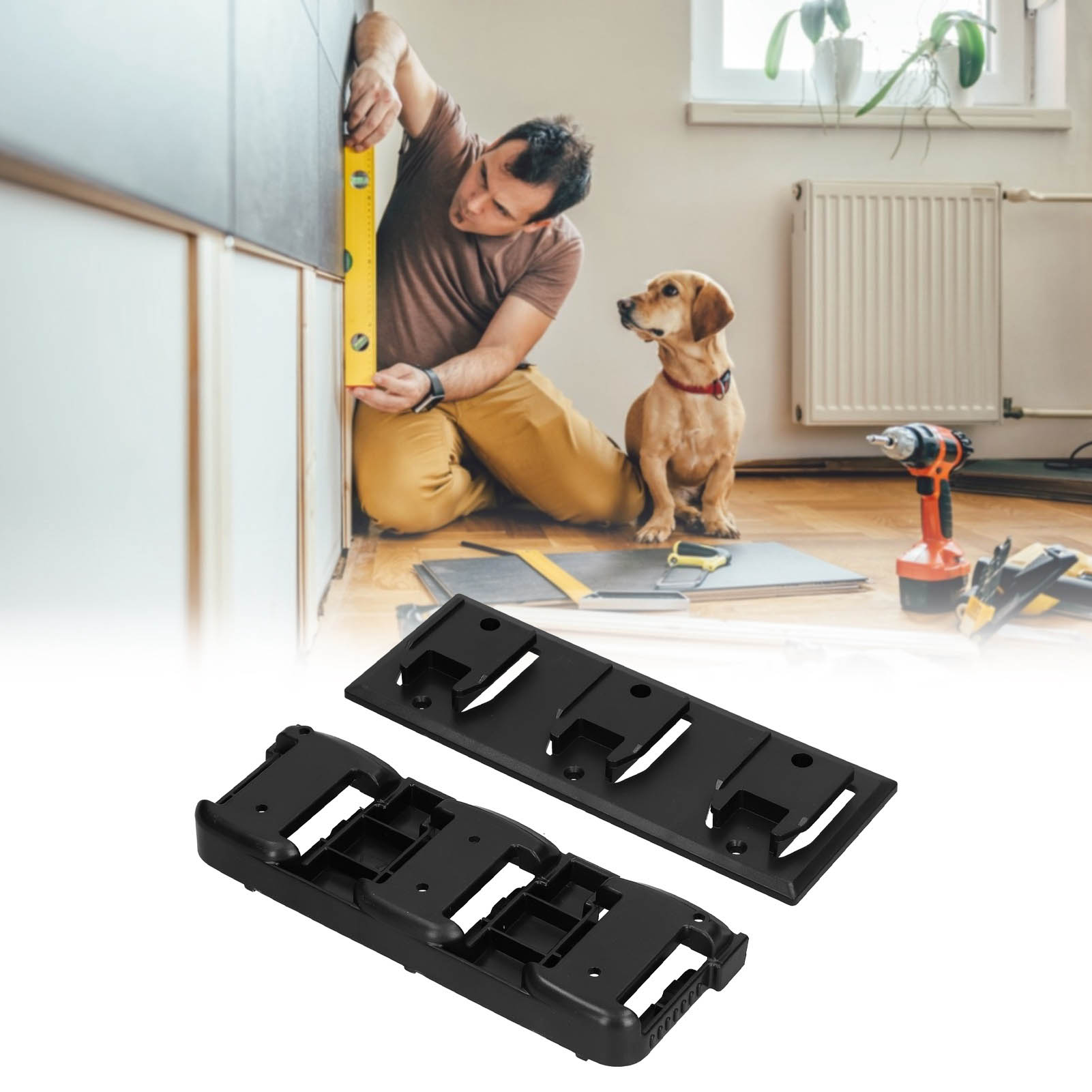 Dieses Set Beinhaltet Einen Dreifachen Batteriehalter Und Eine Dreifache Werkzeugbasis, Geeignet Für Deway/miwochi 14,4v/18v/20v/60v Elektrowerkzeuge Und Akkus.