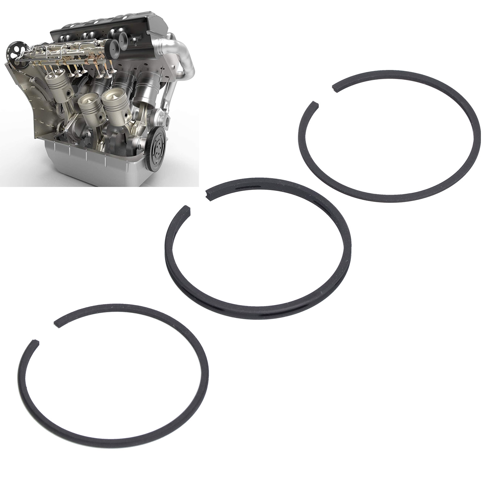 3p Aotes Jaguar Kolbenring Für Holzbearbeitungs-luftkompressoren: Spezifikationen Für Luftpumpenzubehör: Φ47 Mm
