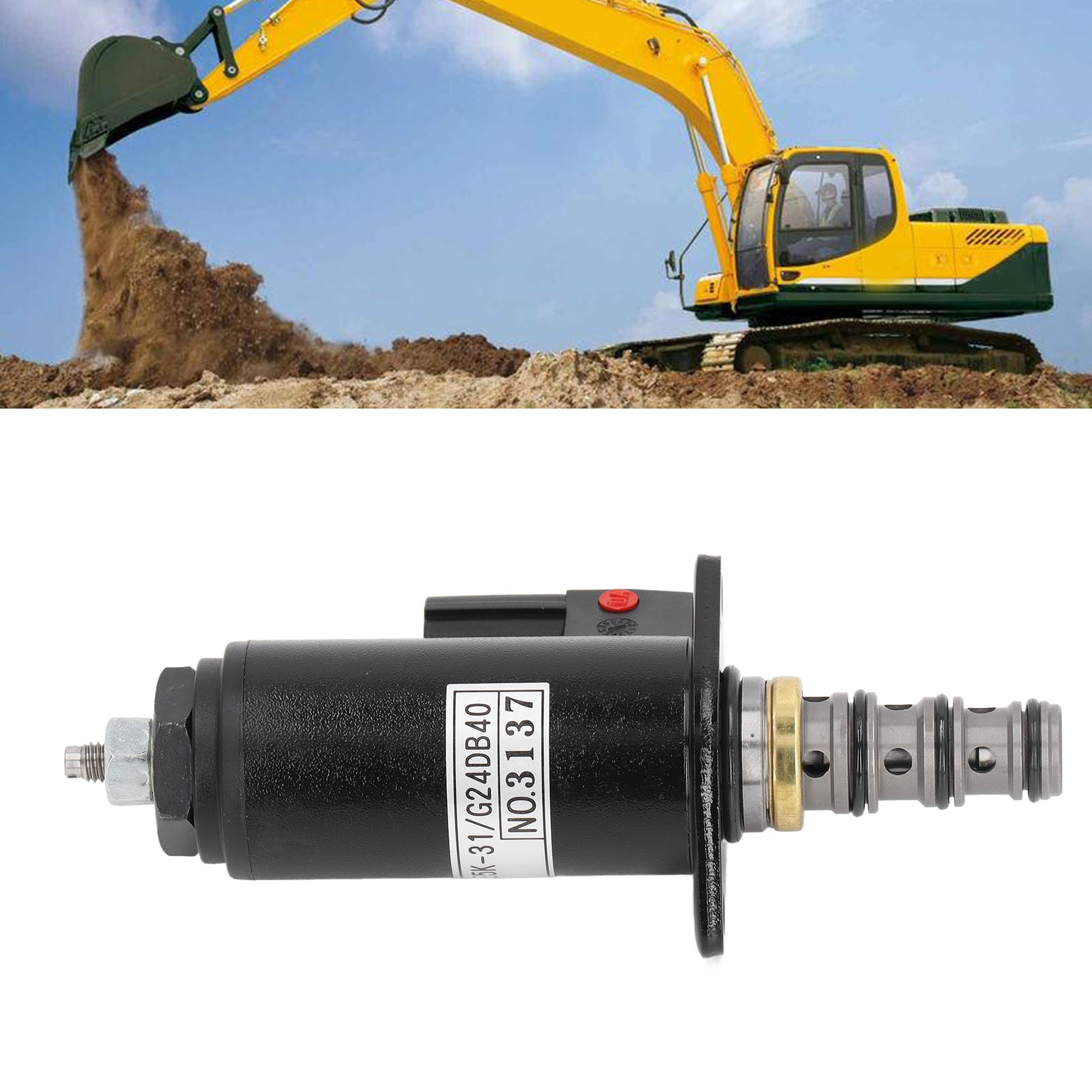 Sicherheits-magnetventil Kwe5k-31/g24db40 Mit Verriegelung, Kompatibel Mit Kobelco Sk100/120/200-3/6/5
