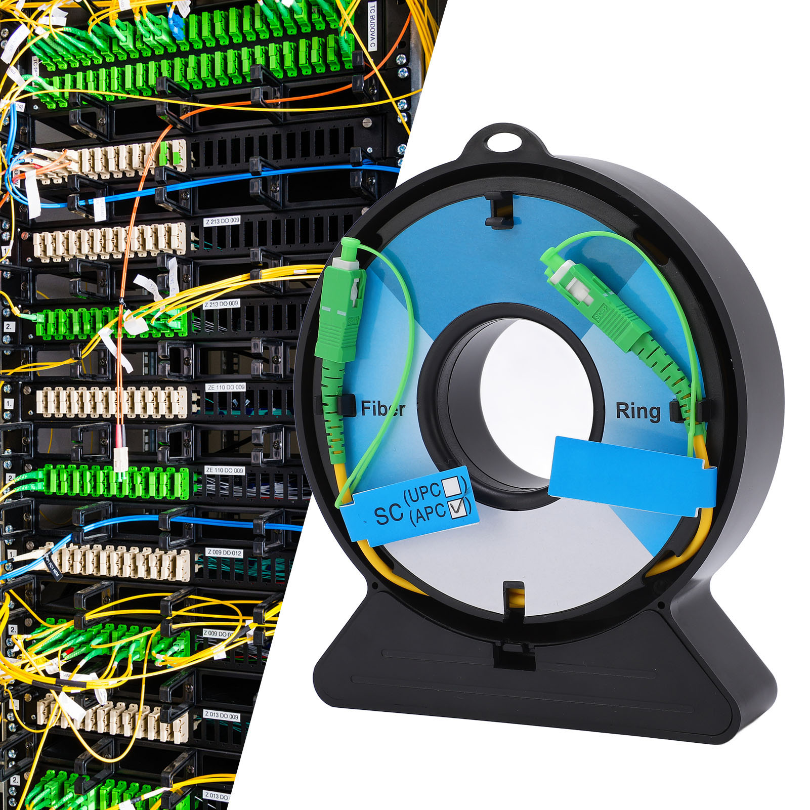 Otdr-verlängerungsbox, Glasfaser-testverlängerungskabel, Sc/apc-sc/apc Singlemode-dummyfaser, 300 Meter.