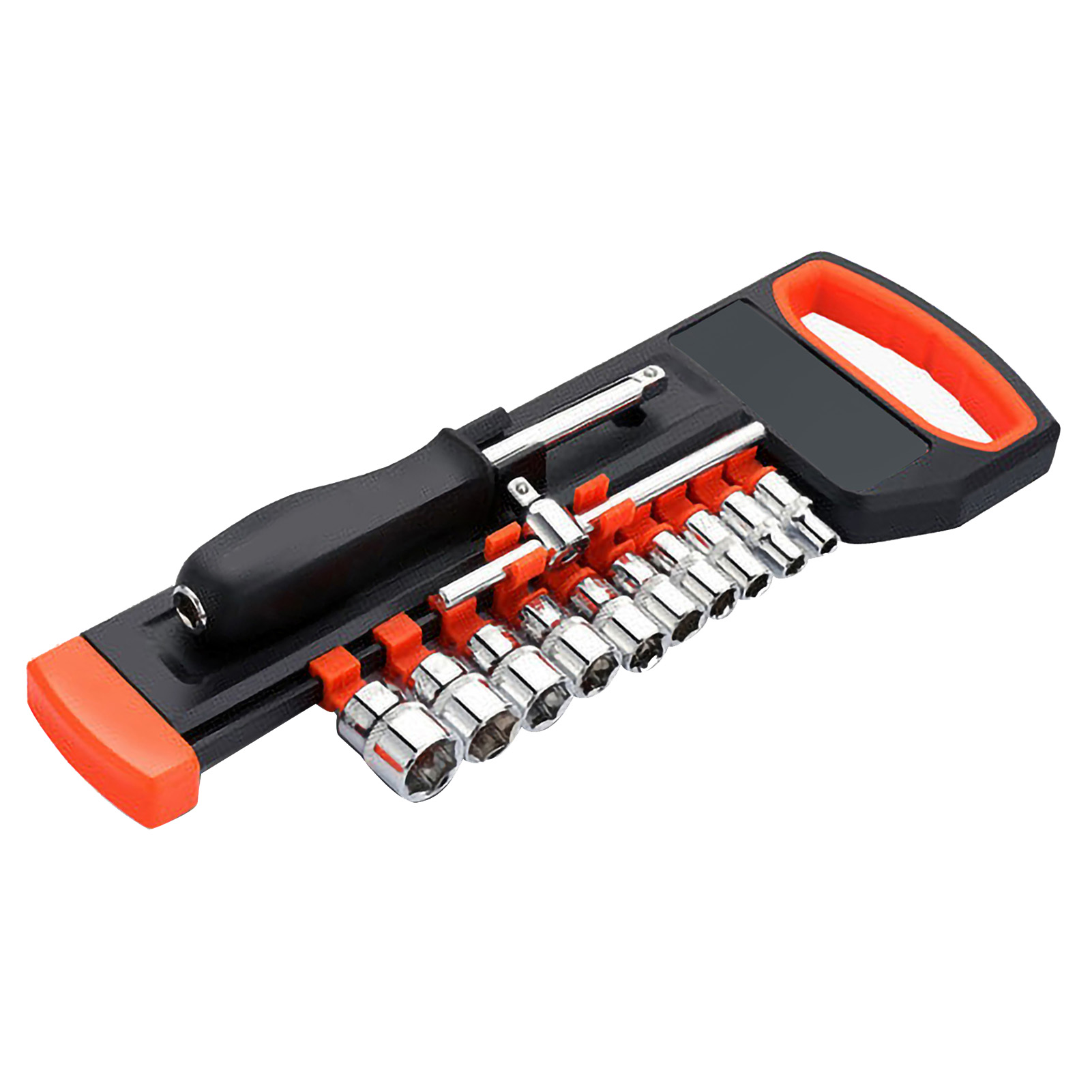 Ratschenschlüsselsatz, Kleines Schnellspann-multitool, Schnellspann-ratschensteckschlüsselsatz Für Kfz-reparaturen, 1/4"-schnellspannwerkzeug, 12-teiliges Set