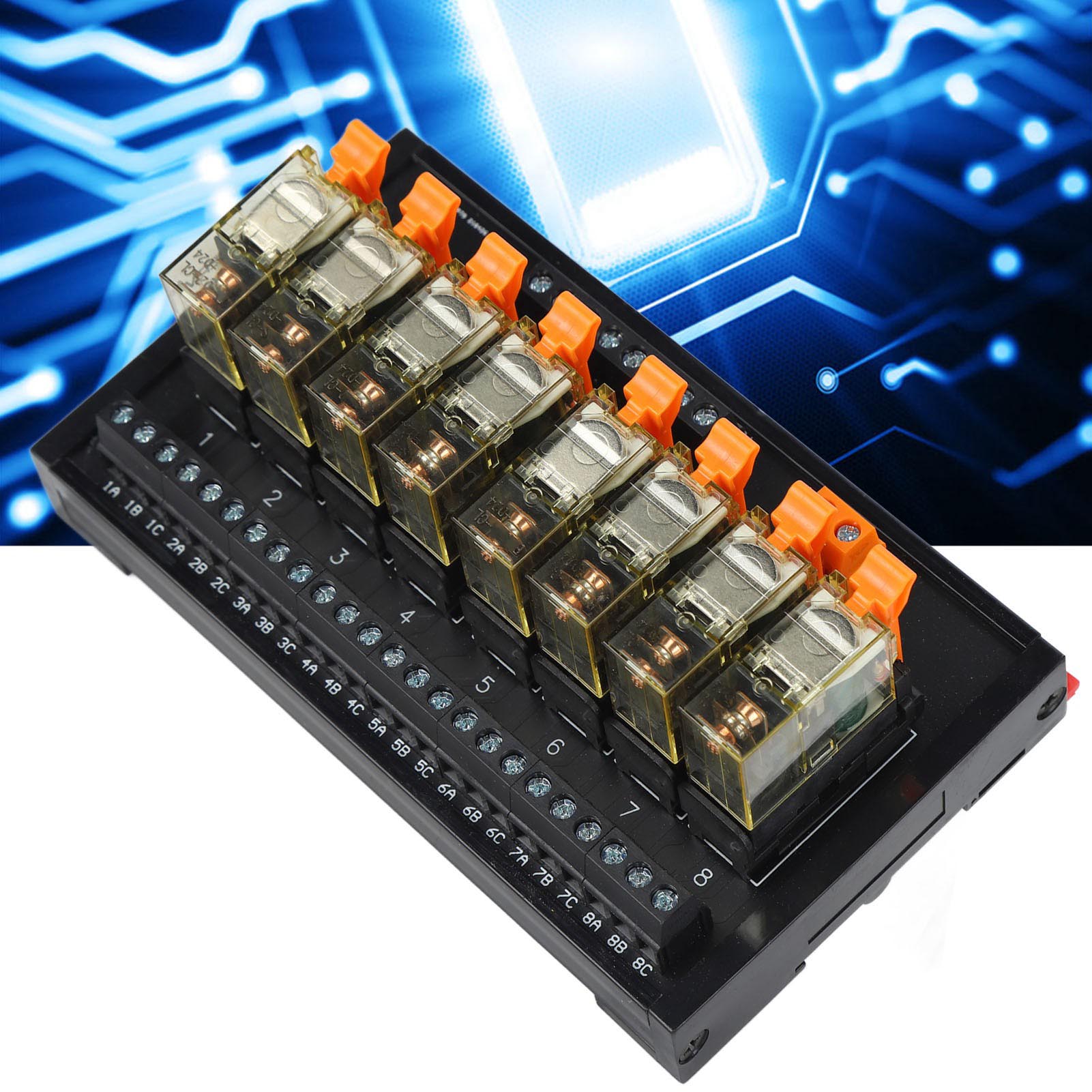 Berm/bem1s-8mz 8-kanal-dc-relaismodul, Sps-steuerplatine (1 Offen, 1 Geschlossen)