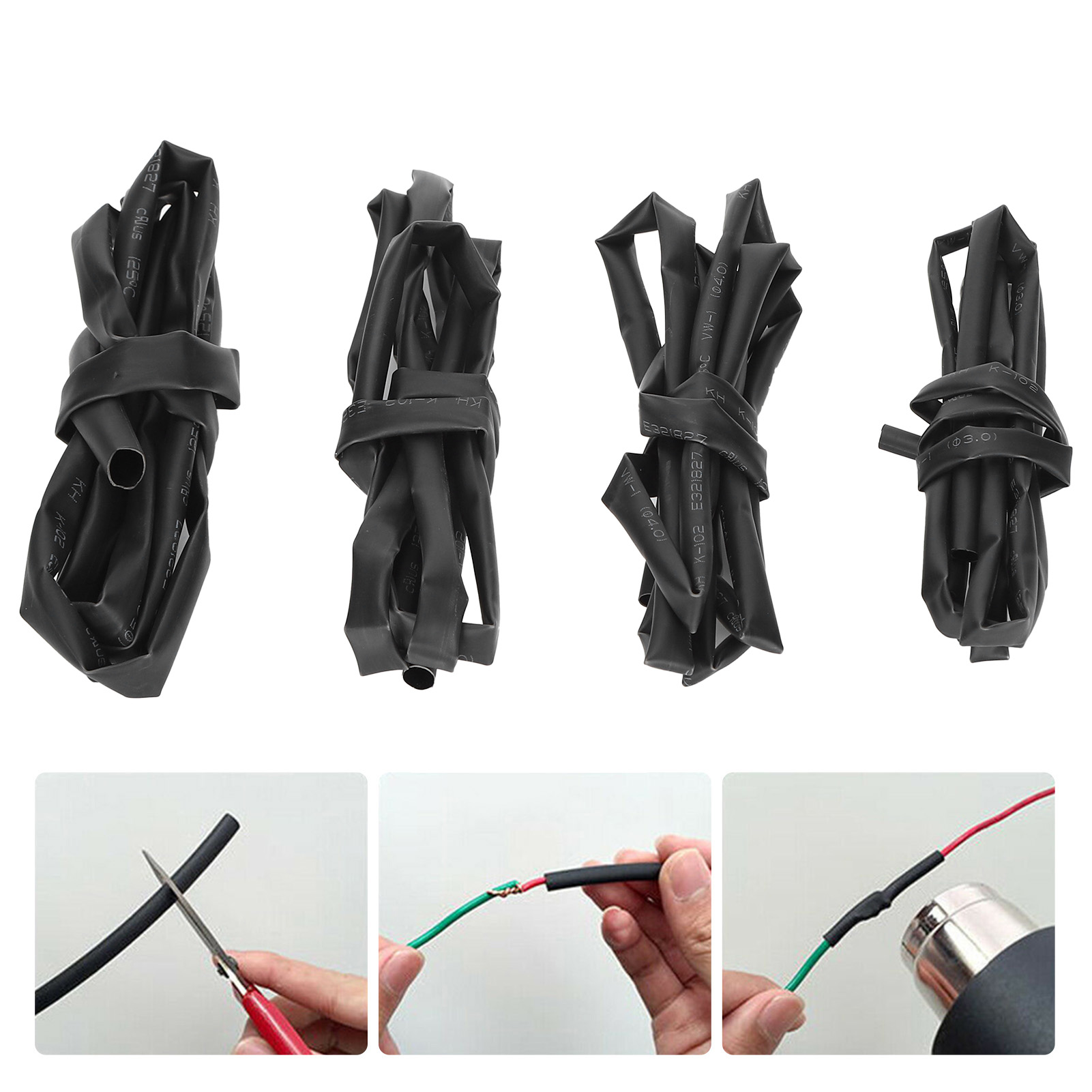 Schrumpfschlauch-set, 4 Größen, Je 1 Meter, 3-4-5-6 Mm, Im Beutel, Bestseller.