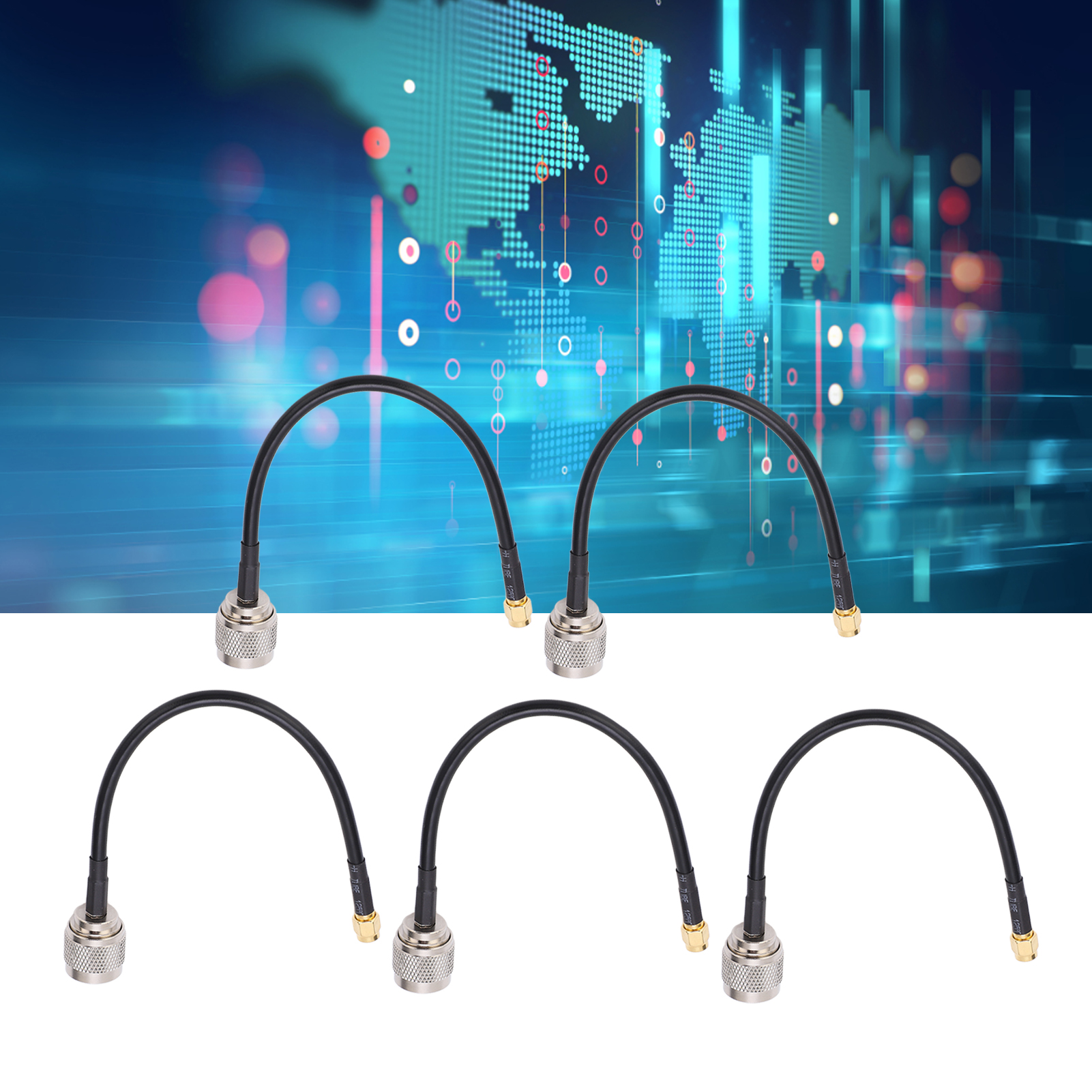 Rf Nj Auf Sma-j Adapterkabel, Sma Stecker Auf N Stecker, Doppelt Geschirmtes Rg58 Tfl-rg58-21 Verlängerungskabel, Verkauft In 5er-packs.