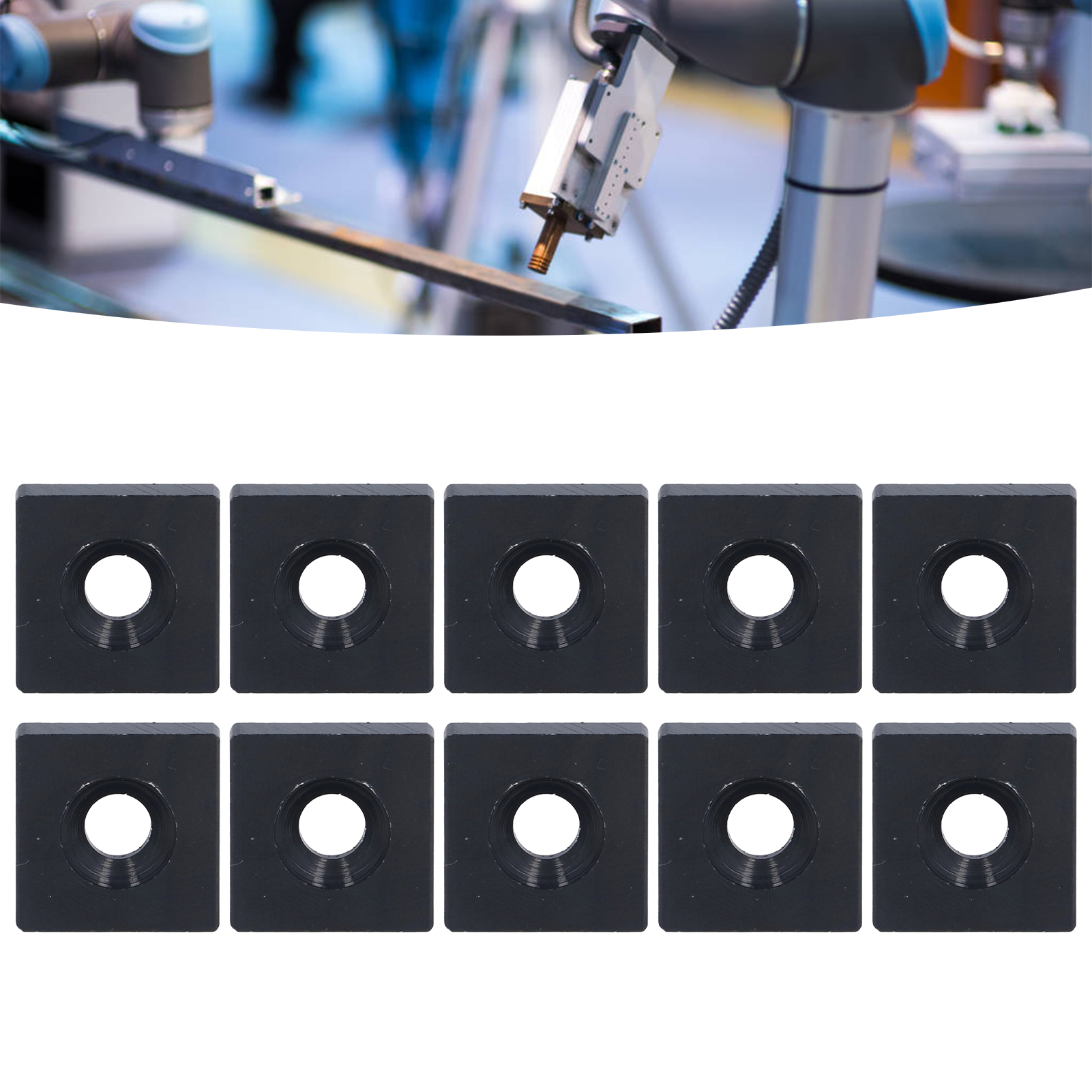 10-teiliges Set (angebot 2020): Einloch-endkappe Aus Aluminiumlegierung, Metalldichtung, Stopfen, Abdeckplatte, Schwarz