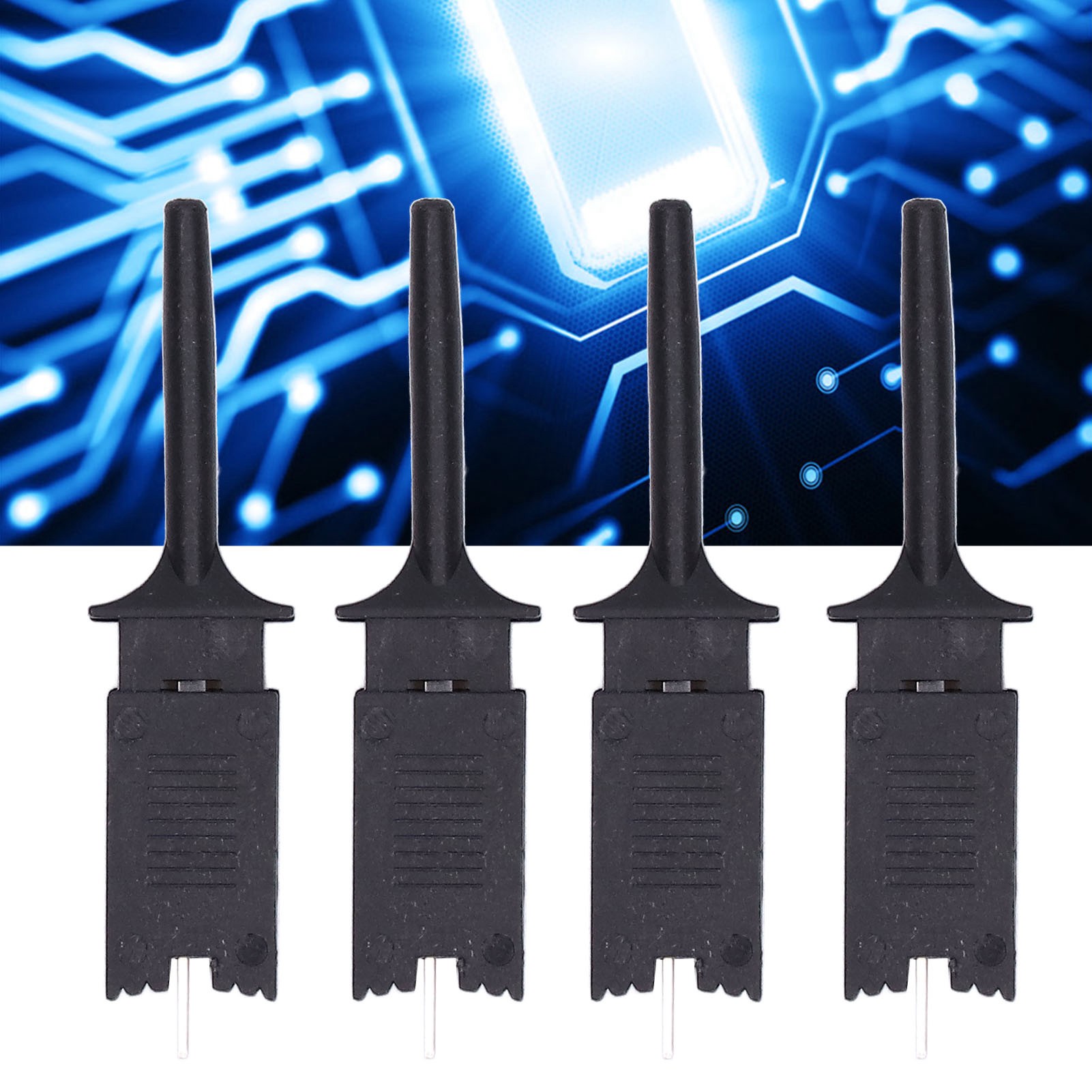 Satz Mit 10 Logikanalysatorklemmen Mit Stiften Zum Anschluss Von Chip-pins, Flacher Testhaken