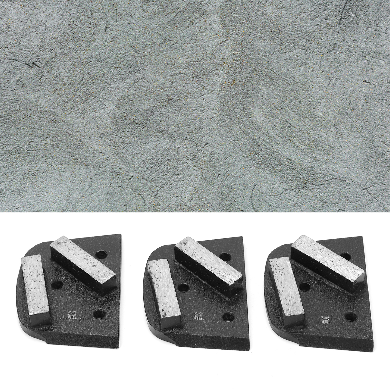 Diamantschleifblöcke Zum Schleifen Von Beton Und Zement, Lange, Abgerundete Schwarze Zähne, Nr. 30