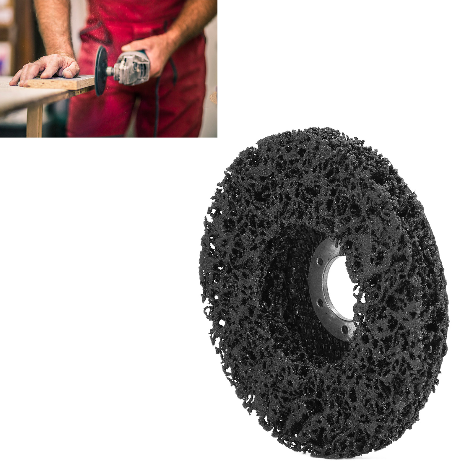 5 Schwarze Diamantpolierscheiben, 4,5 Zoll (115 Mm)