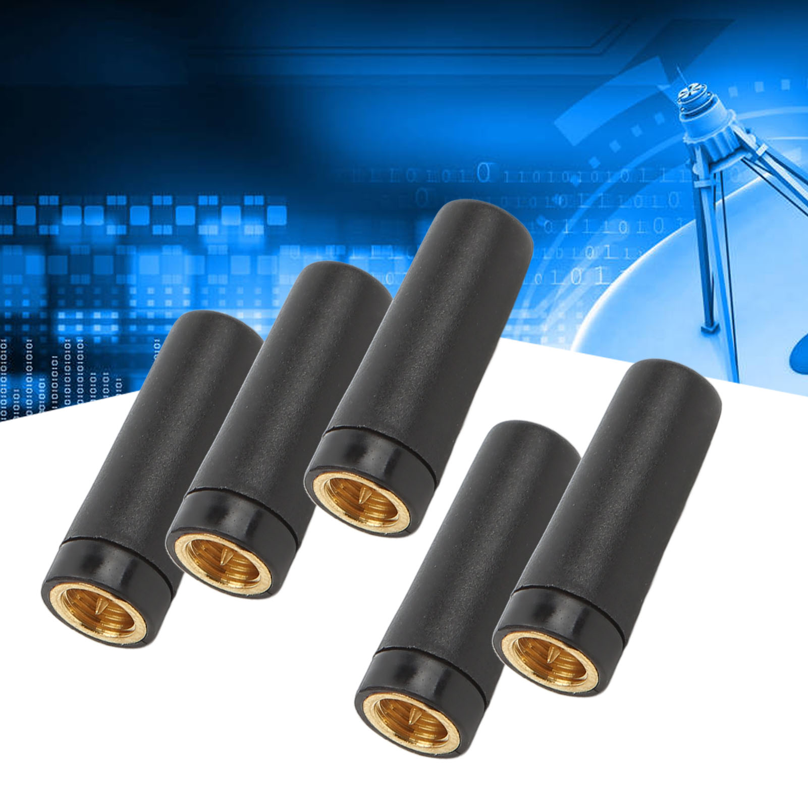 2,4-ghz-daumenantenne, Bluetooth-wlan-antenne, Verstärkungsantenne Für Wlan-router, Omnidirektionale Klebestabantenne Mit Hoher Verstärkung, Schwarz.
