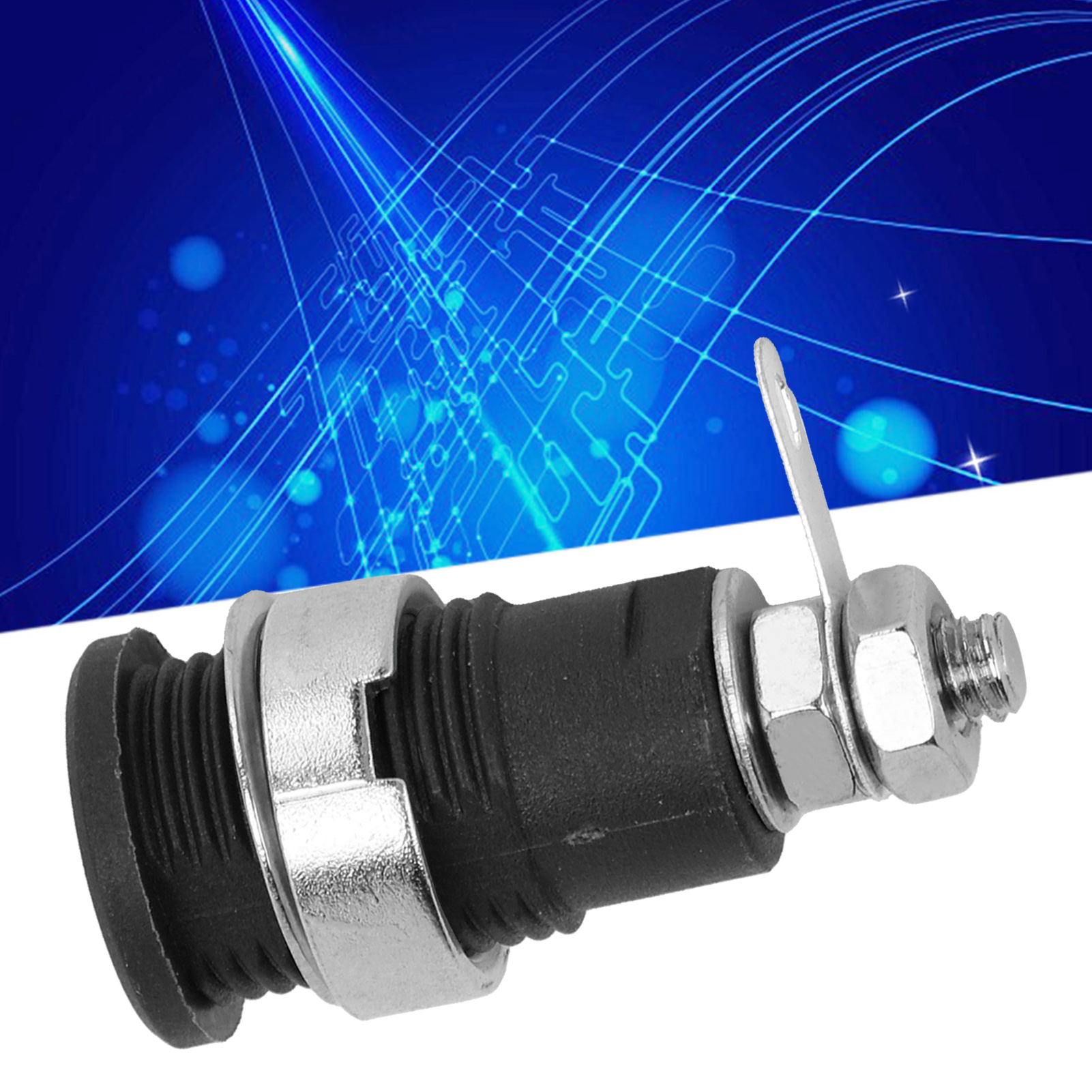24.220 Panelstecker 4 Mm, Erdungsanschluss Aus Reinem Kupfer, Weiblicher Stecker, Bananenstecker, Klemmenblock, Steckerzubehör, Schwarz.
