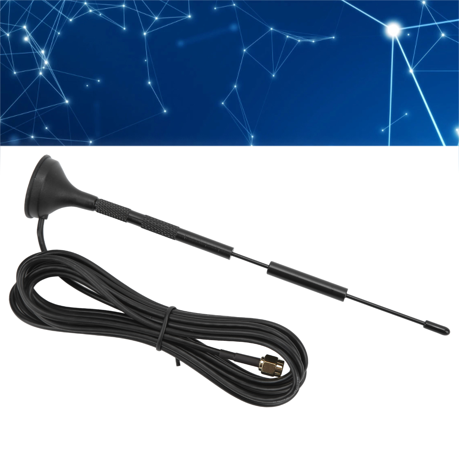 Xp-2.4g/5.8g-002 Saugnapfantenne, Kompakt, Extern, Omnidirektional, Dualband 5,8 Ghz, Hohe Verstärkung, 3-meter-kabel, Sma-anschluss, Wasserdicht, Für Den Außeneinsatz. Signalverstärker.