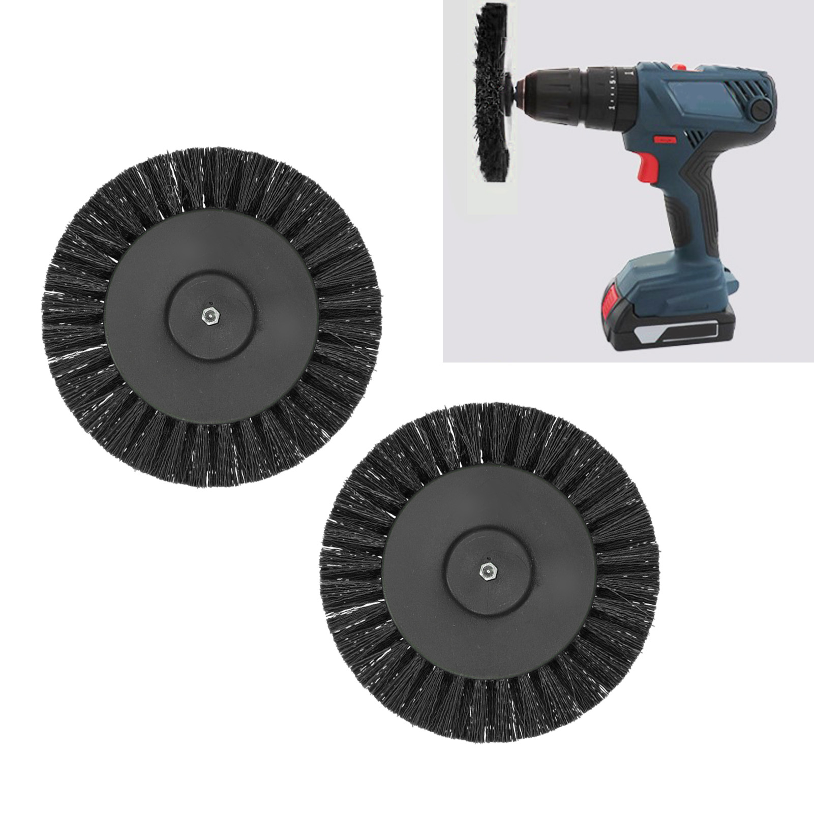 Schwarzer Bürstenkopf Für 3,5-zoll-bohrmaschine