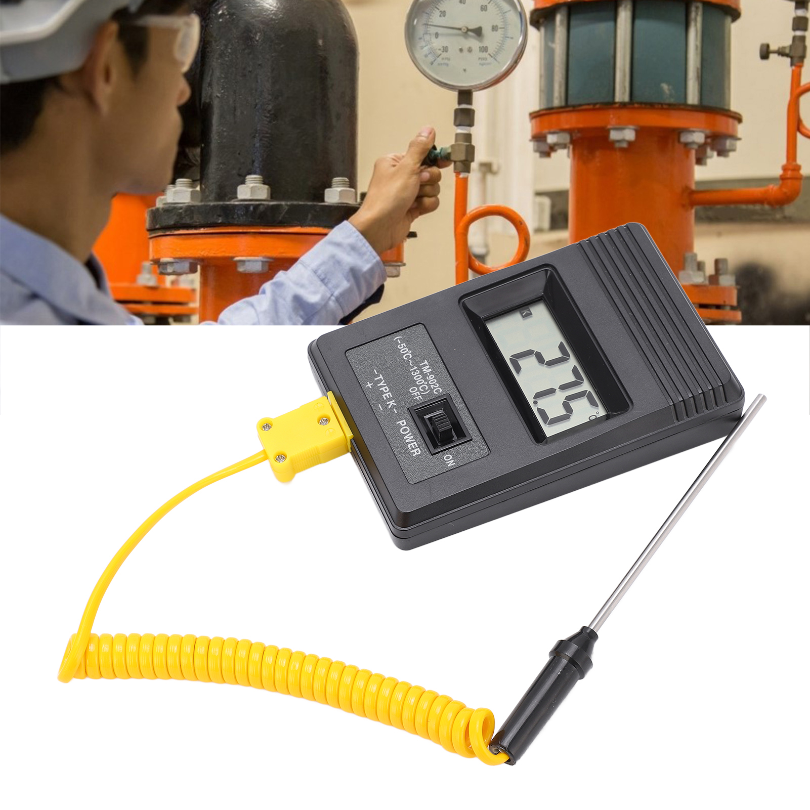 Tm-902c Lcd-digitalthermometer Mit Temperaturfühler -50 Bis +300 °c