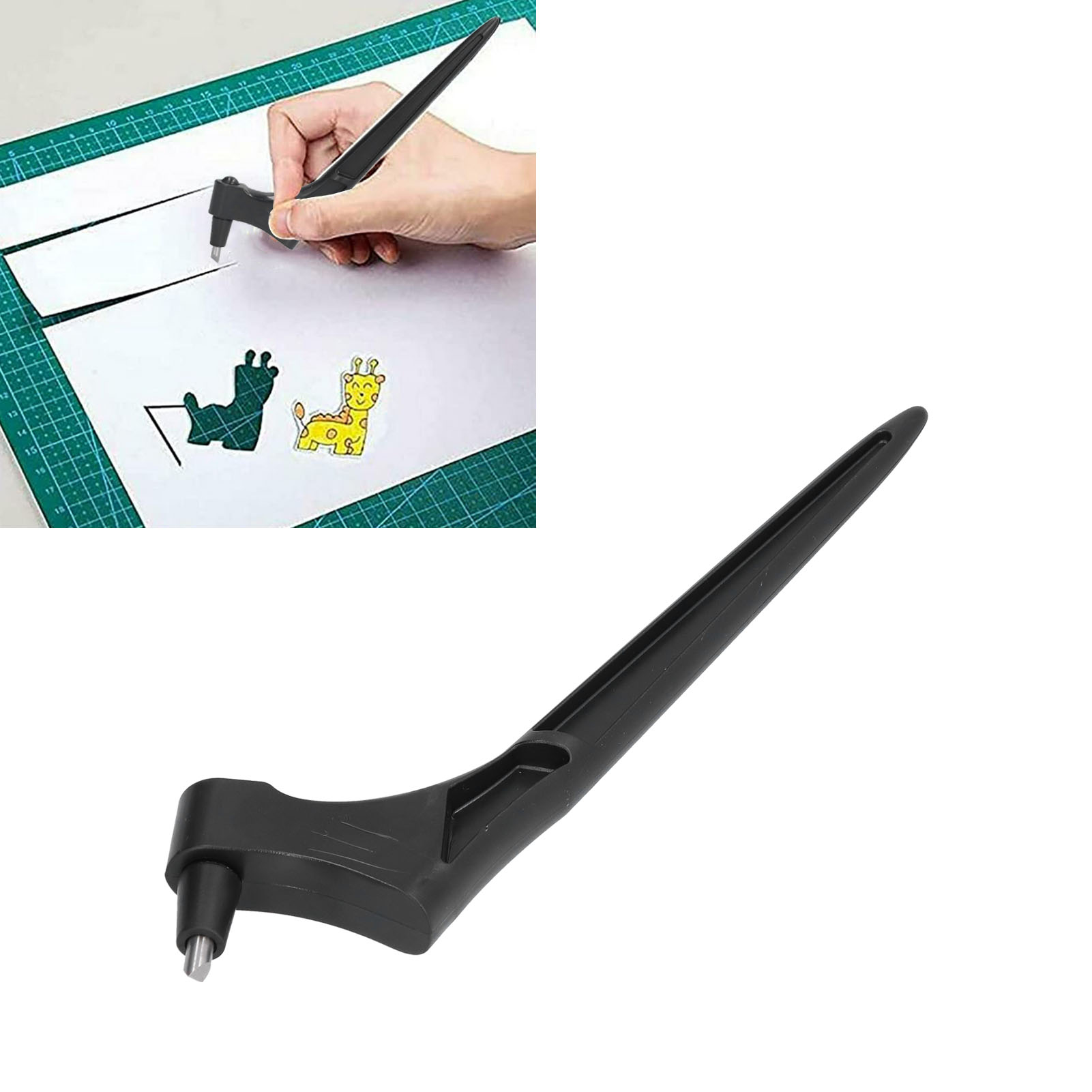 Tragbares Tranchiermesser, Präzisionsmesser, Schwarz