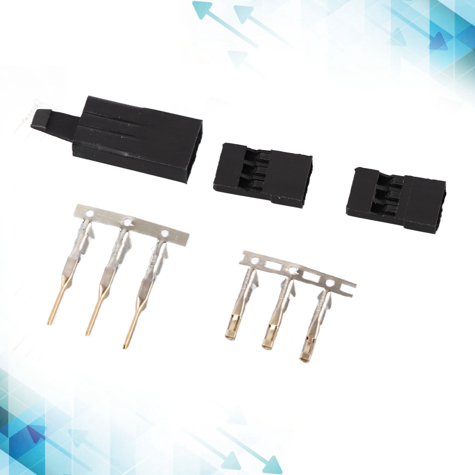 Jr 11.031 Adapter-kit Für Miniatur-flugzeugempfänger, Dupont Abgewinkelte Anti-detach-vorrichtungen Für Starrflügler Mit Schlaufen, Vergoldete Stecker Und Buchsen, Schrauben