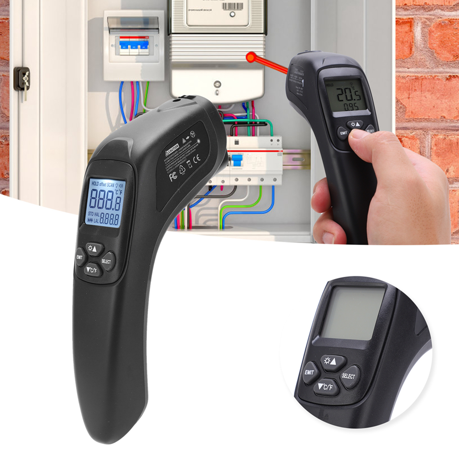 Et6532 Infrarot-thermometer -50600℃ Industrielles Infrarot-thermometer