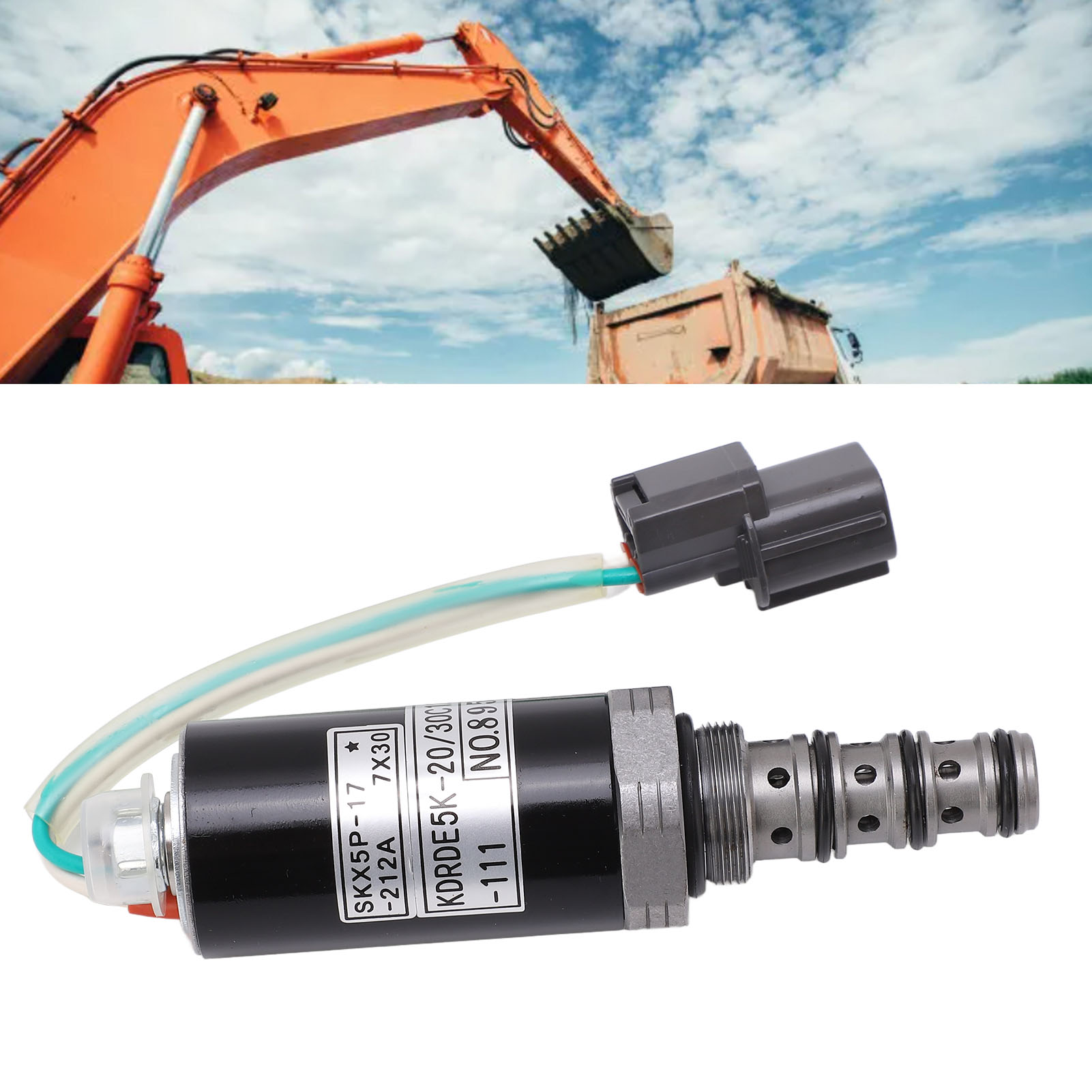 Das Hochwertige Hydraulikpumpen-magnetventil Kdrde5k-20/30c12a-111 Ist Kompatibel Mit Den Pumpen Kobelco Sk120/100/220/200-2.
