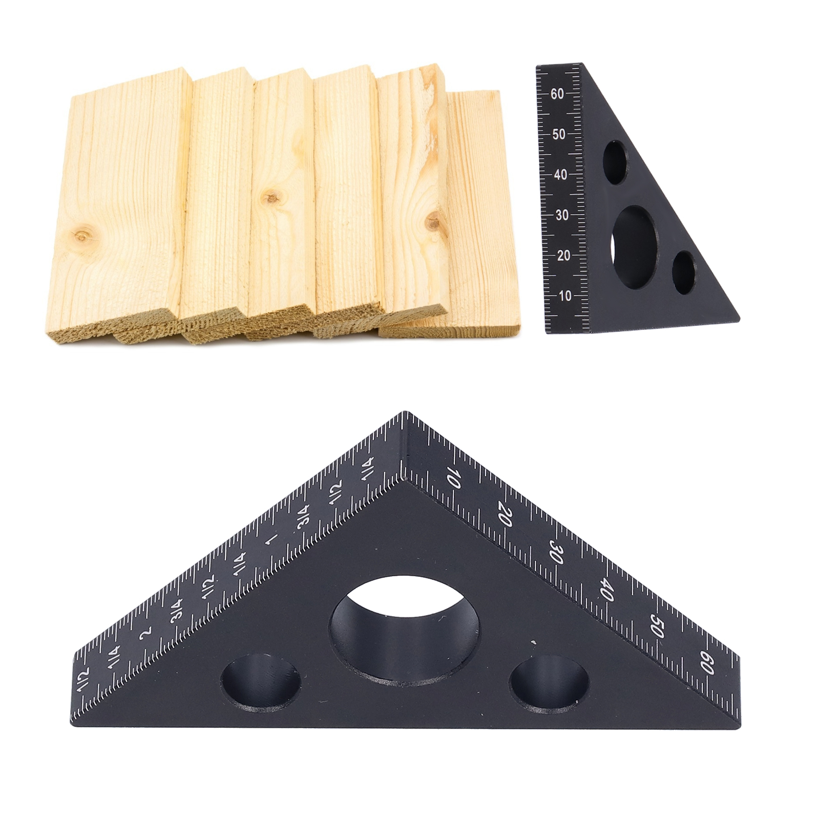 Kleines Schwarzes Quadrat, Werkzeug Für Die Holzbearbeitung, Höhenwinkel, Winkelmesser, Messwerkzeug Aus Aluminiumlegierung.