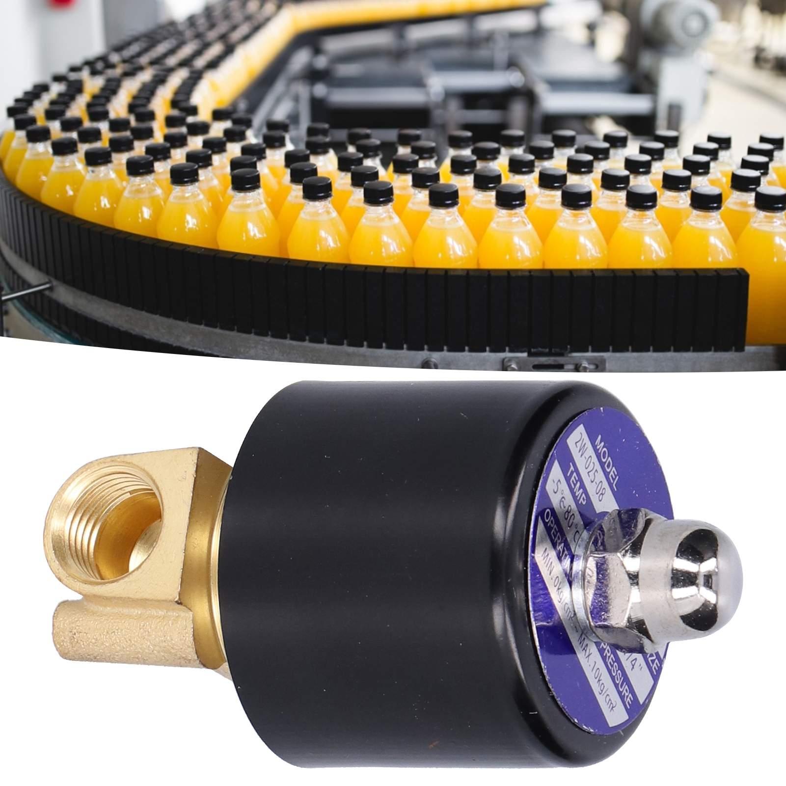 2w-025-08 Zweipunkt-magnetventil, Normalerweise Geschlossen, Wassermagnetventil, Luftventil, Ac220v Membranmagnetventil