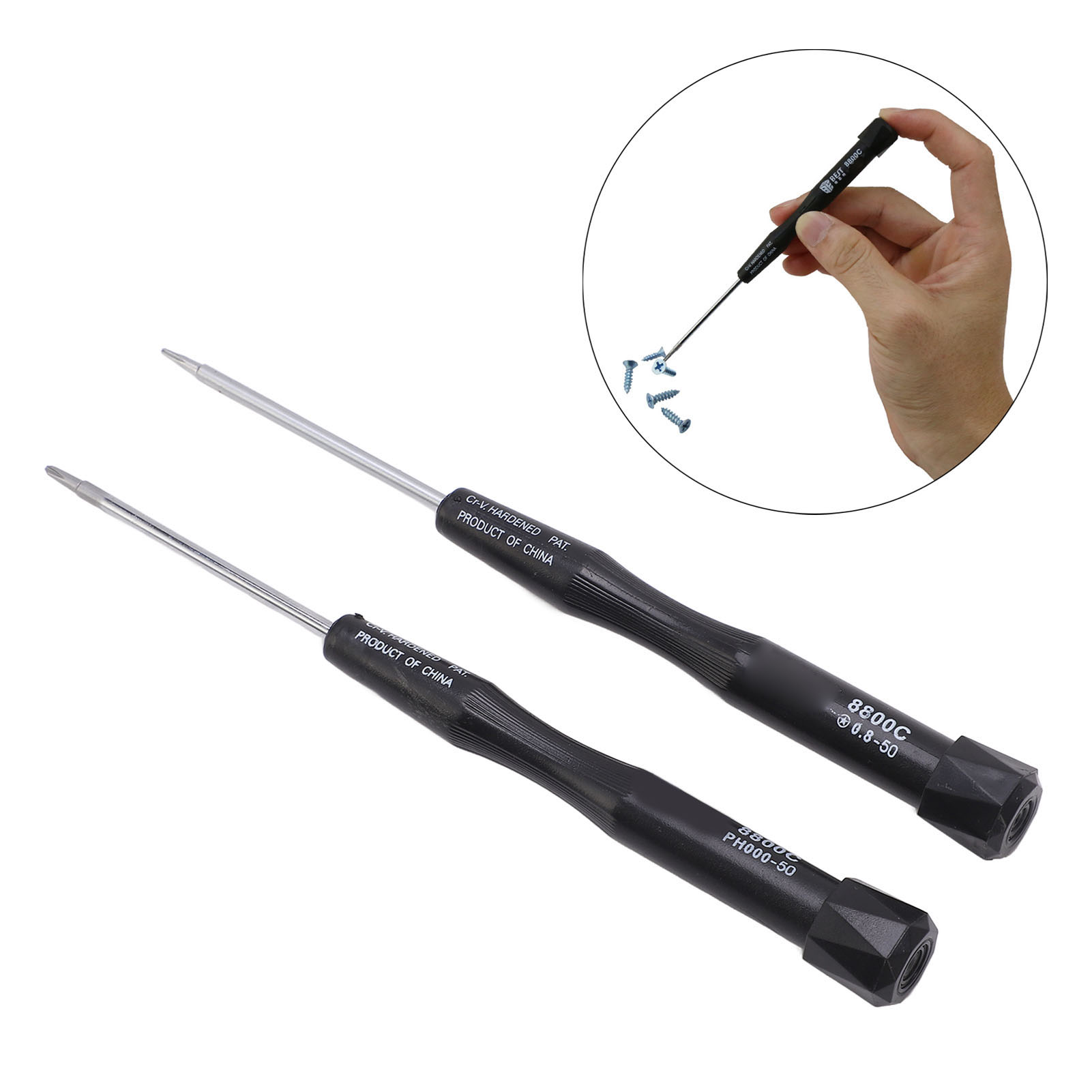 Set Mit 2 Hochwertigen Schraubendrehern Für Reparatur Und Demontage, Werkzeug 8800c-b