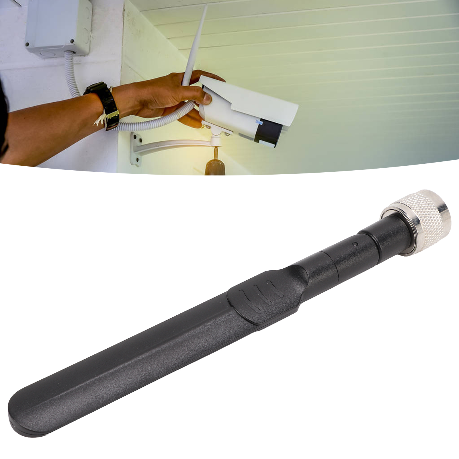 N-stecker Helixantenne Jb-2.4g/5.8g-001, 2.4g/5g/5.8g Dualband-rundstrahlantenne, 8db Helixantenne Mit Hoher Verstärkung, Faltbare Gummistabantenne Mit N-stecker.