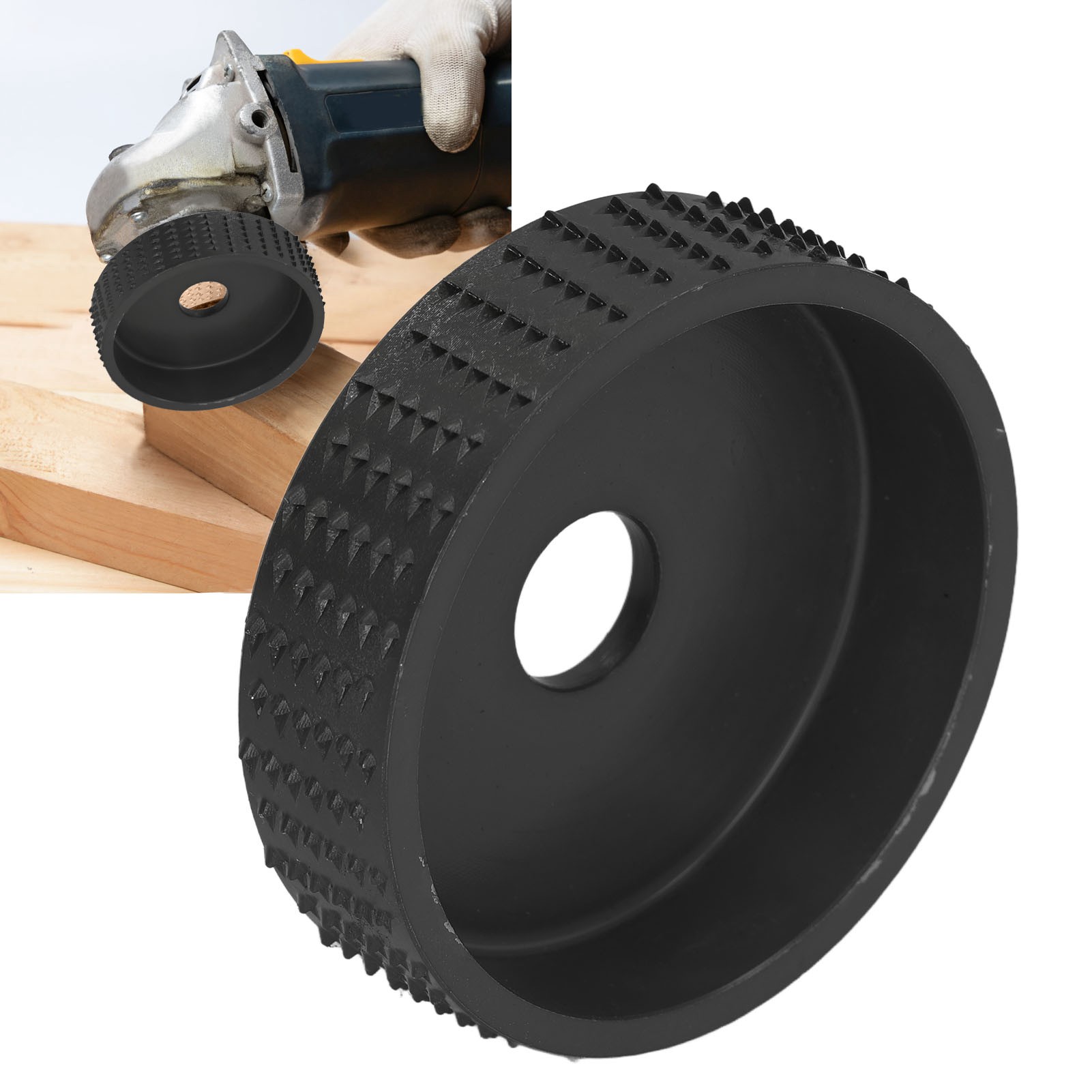 75-mm-schleifscheibe Für Winkelschleifer, Holzschnitzscheibe, Schleifscheibe, Winkelschleiferzubehör, Schwarz