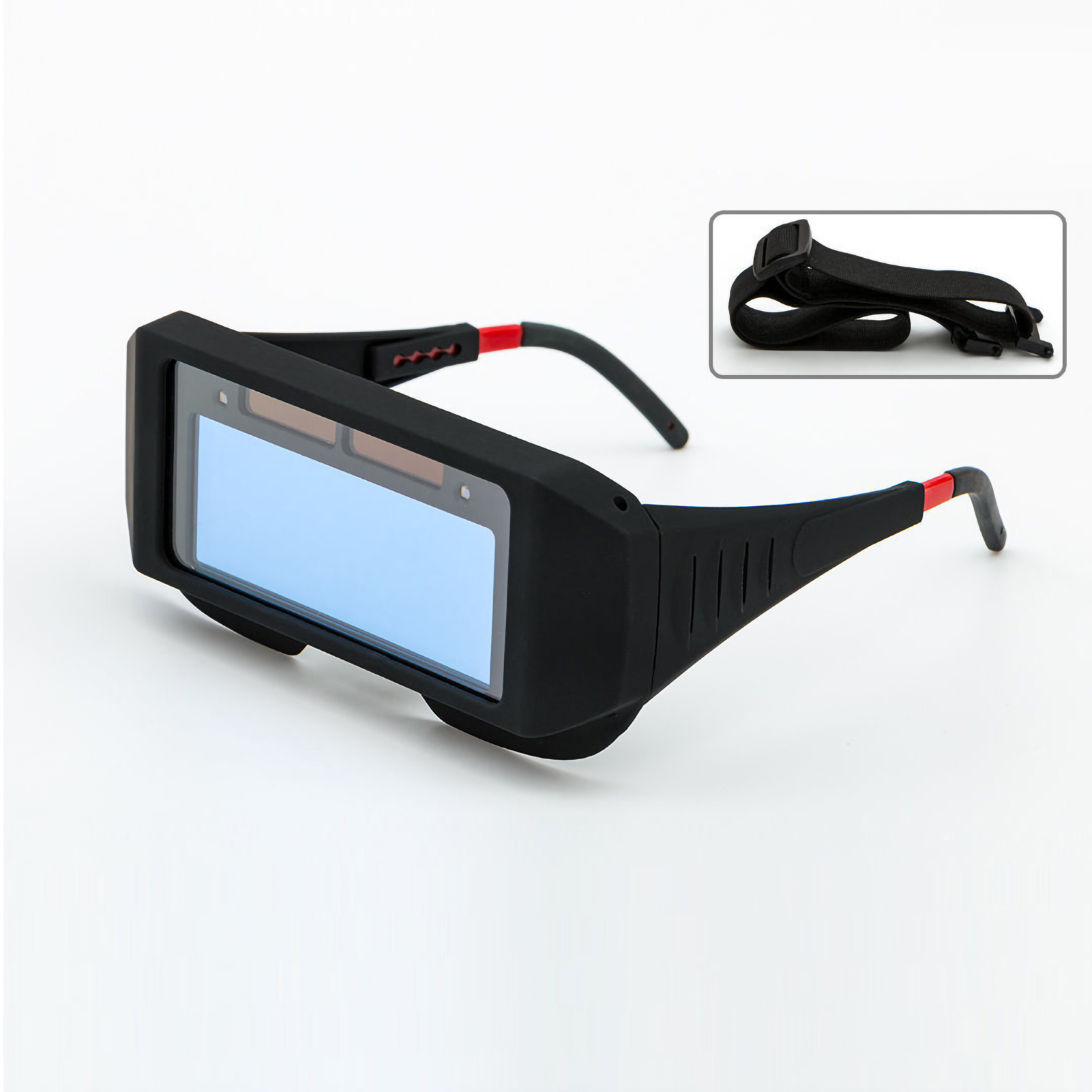 Schweißerbrille Mit Automatischer Abdunkelung, Schutzbrille Für Schweißer, Augenschutz, Klassische Blendschutzbrille + Kostenloses Gummiband