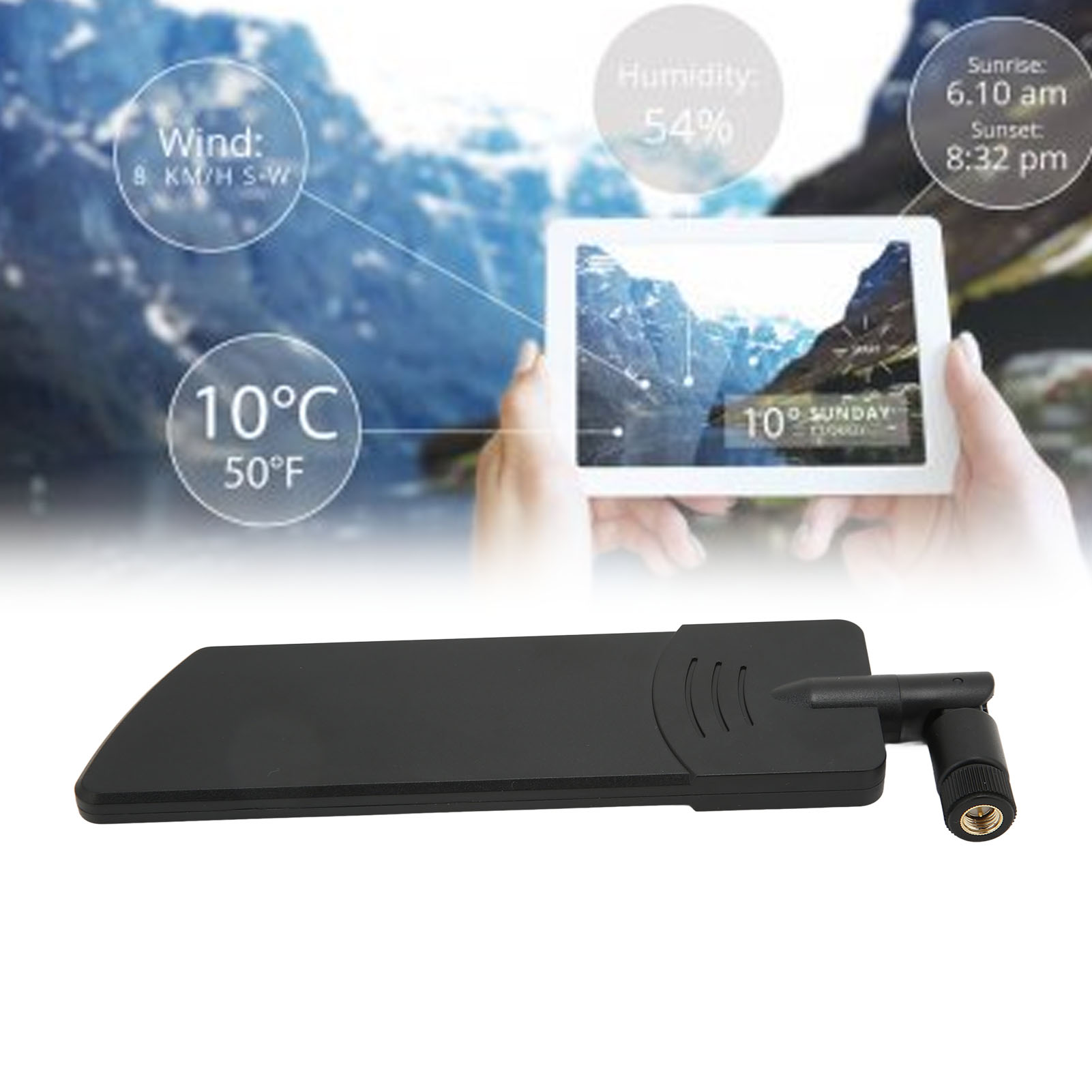 Az7795g 5g (2g/gprs/gsm/lte/3g/4g/5g) Faltbare, Omnidirektionale Stabantenne Mit Hoher Verstärkung (12 Db), Schwarz