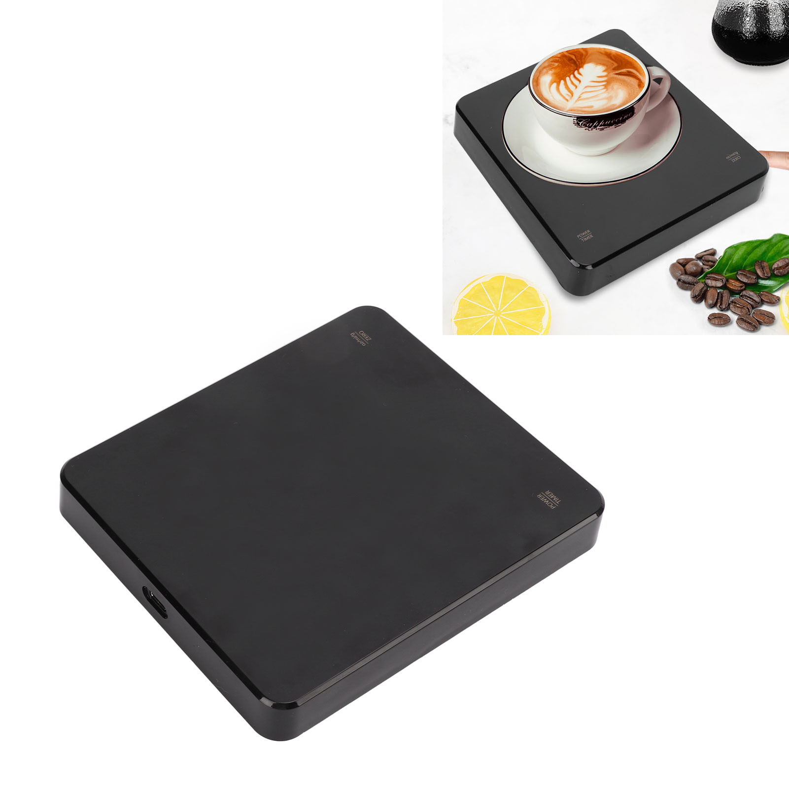 Kaffeewaage Ck2150 Für Filterkaffeemaschinen, Neues Modell Mit Verdecktem Led-display, Wiederaufladbar, Kochtimer, Küchenwaage Für Den Hausgebrauch, Hitzebeständig