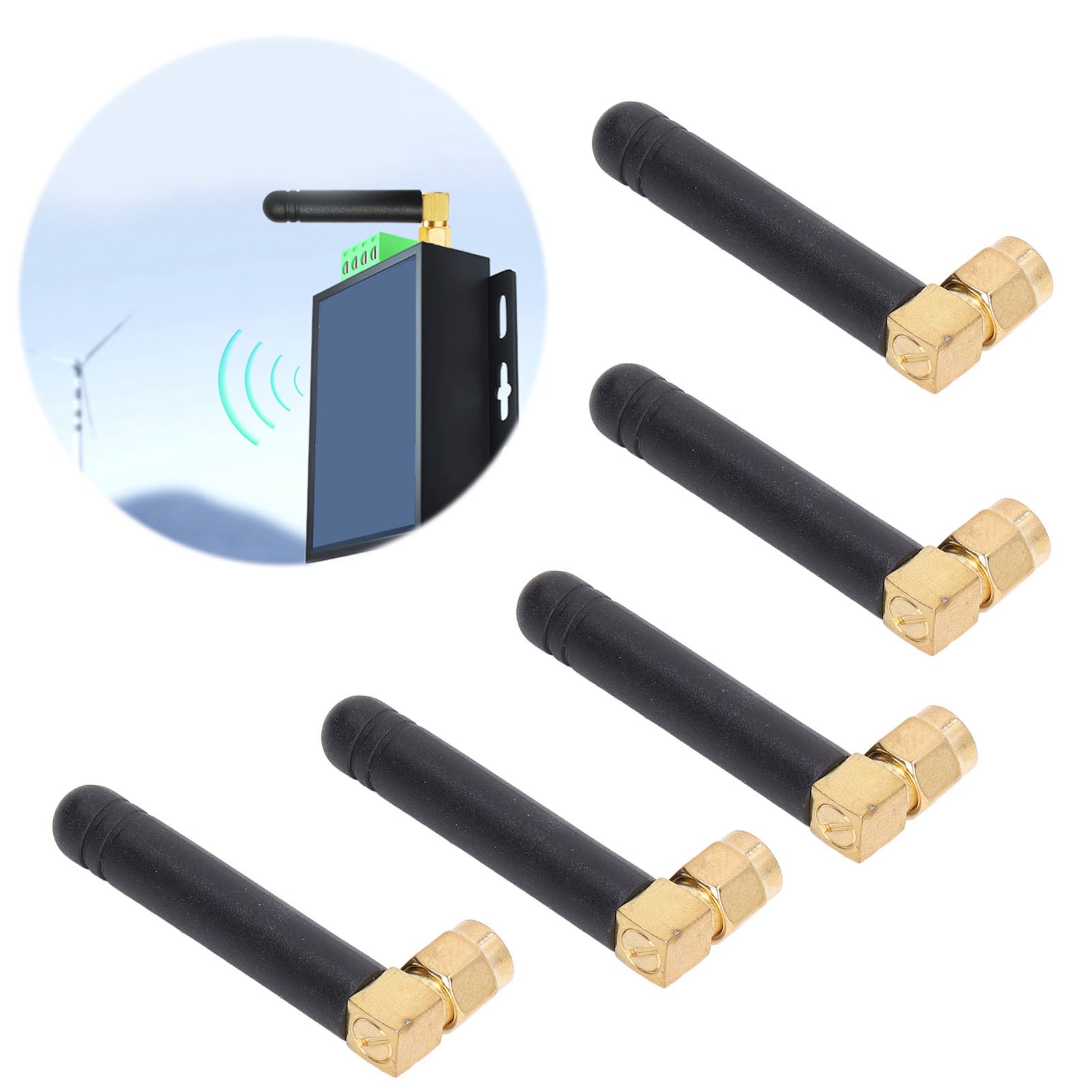 Miniatur-5g-winkelantenne, Breitband-ultrakurzwellenantenne, Selbstklebende 5g-antenne, Rechtwinkliger Sma-stecker