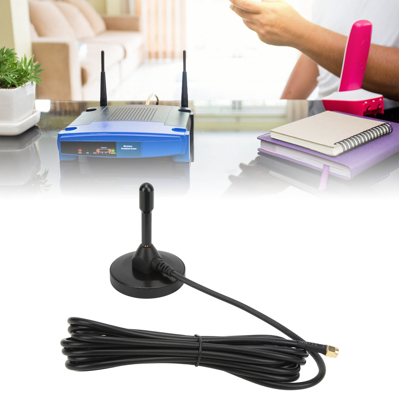 Miniatur-kupferantenne Xp-2.4g-005, 2,4 Ghz, Hochleistungs-kupfer-wlan-antenne, Wasserdichte Außenantenne, Sma-stecker, 28 Db1