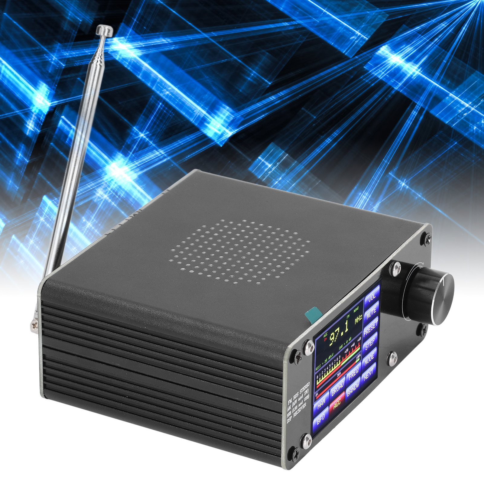 Der Si4735 Vollband-funkempfänger Verfügt Über Einen 2,4-zoll-touchscreen Und Unterstützt Die Frequenzbänder Fm, Lw Und Ssb.