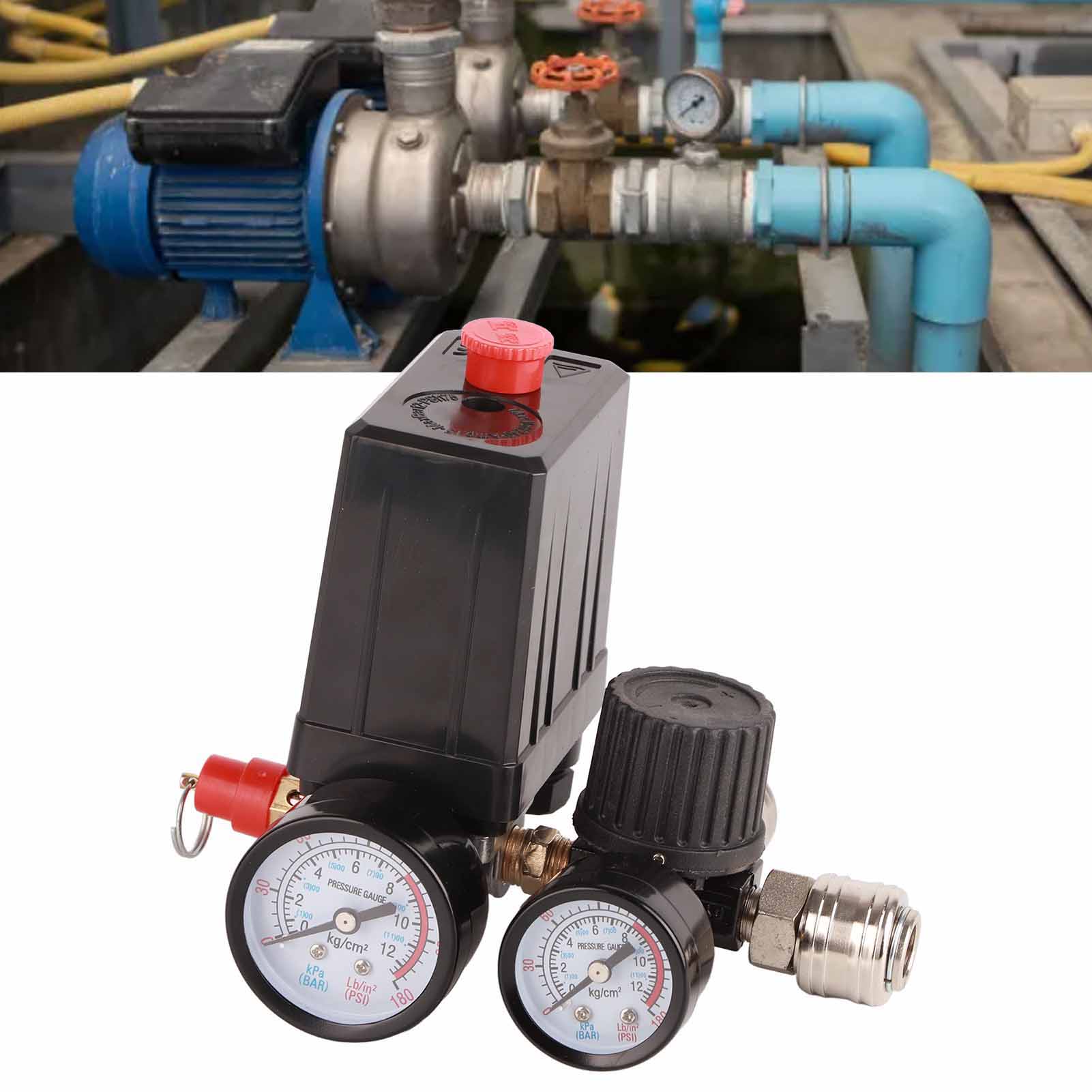 Europäisches 220-v-druckregelventil, Vierloch-druckregelventilbaugruppe, 1/4-zoll-pneumatikschalterbaugruppe, 90–120 Psi