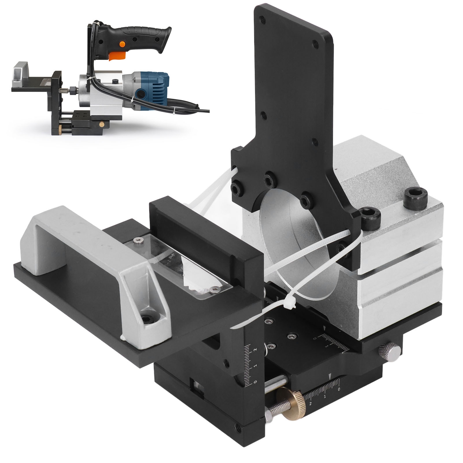 2-in-1 Nutenhilfe Zum Kantenbeschneiden Und Verdeckten Arbeiten Mit Holzbearbeitungswerkzeugen Nutenmaschine Mit Seitlicher Öffnung.