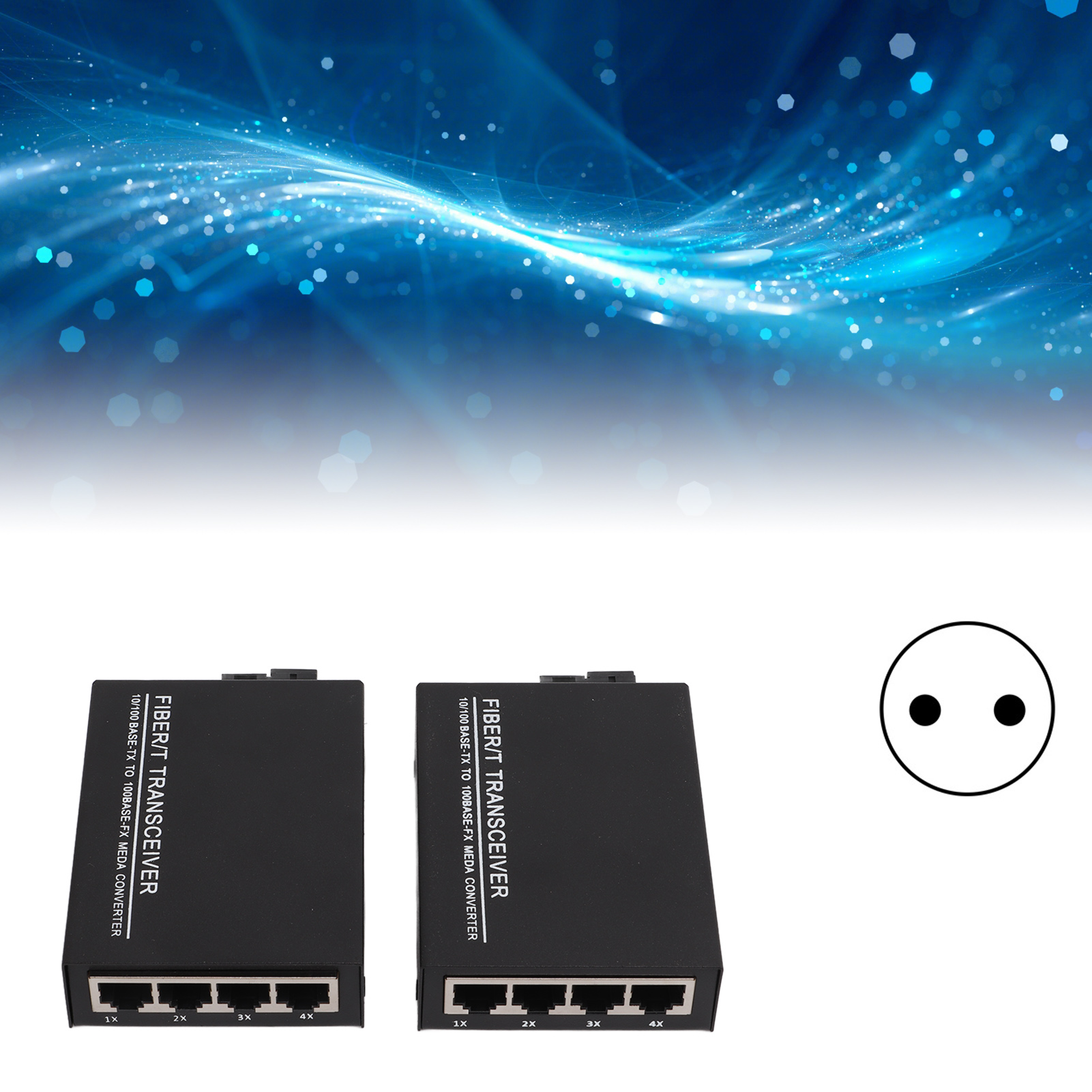 Singlemode-single-fiber-1-fiber-4-electric-transceiver Für Hd-überwachungskameras 25km, Dediziertes Glasfaser-rj45-netzwerkkabel, Europäischer Standard 100-240v.