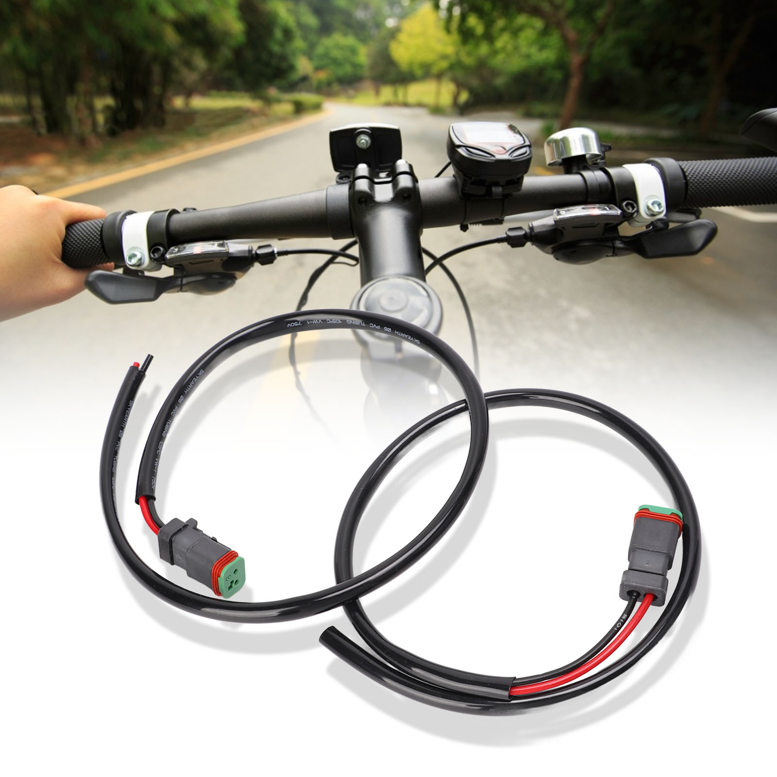 Wasserdichter Pvc-led-streifen Mit Kabel, Weiblichem Stecker, Kabelbaum, Wasserdichtem Weiblichem Verlängerungskabelstecker, 50 Cm Kabel, 750 V.