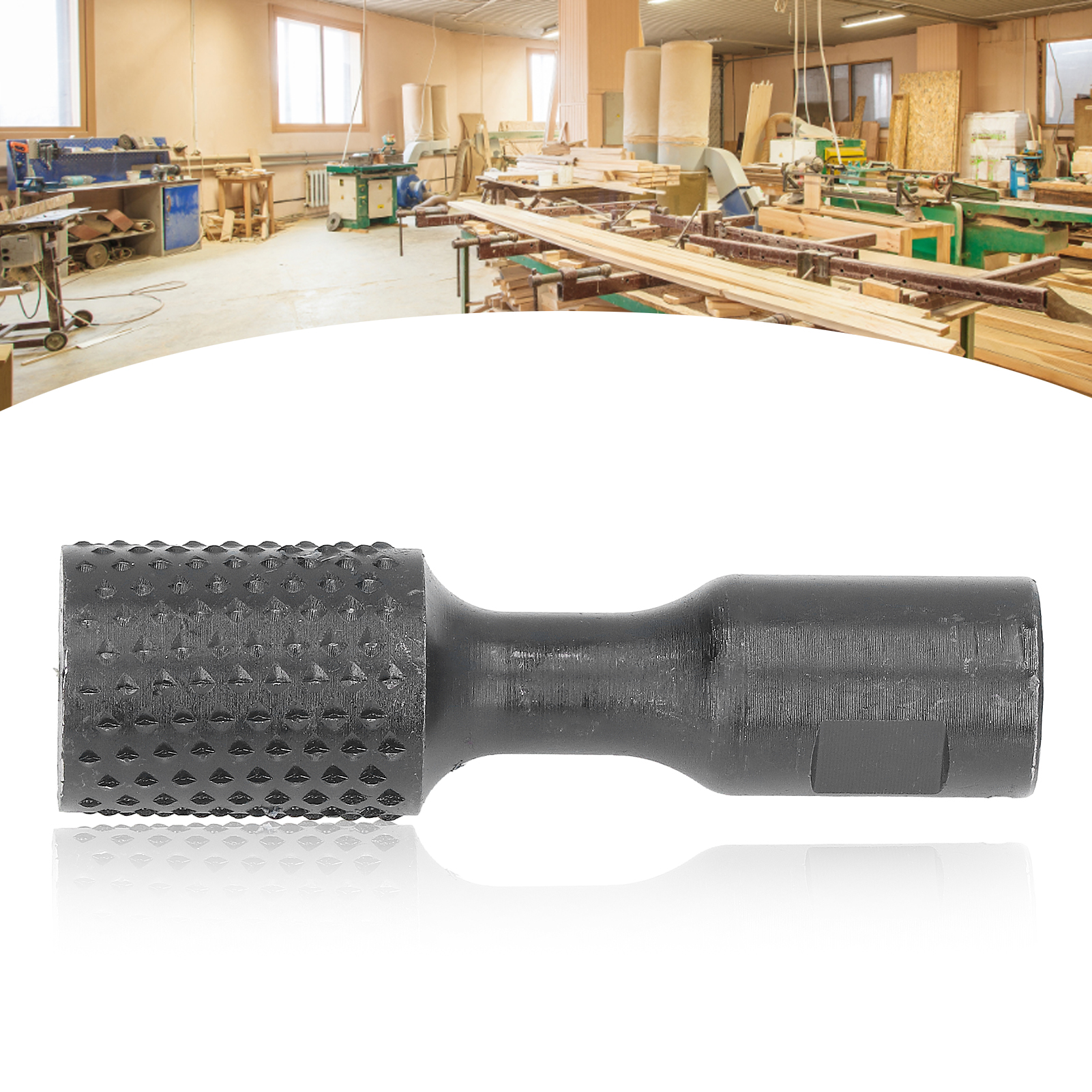 Winkelschleifer Für Holzbearbeitung, Gerader Zylindrischer Schleifkopf, Grobzahnung Mit 31,5 Mm Durchmesser
