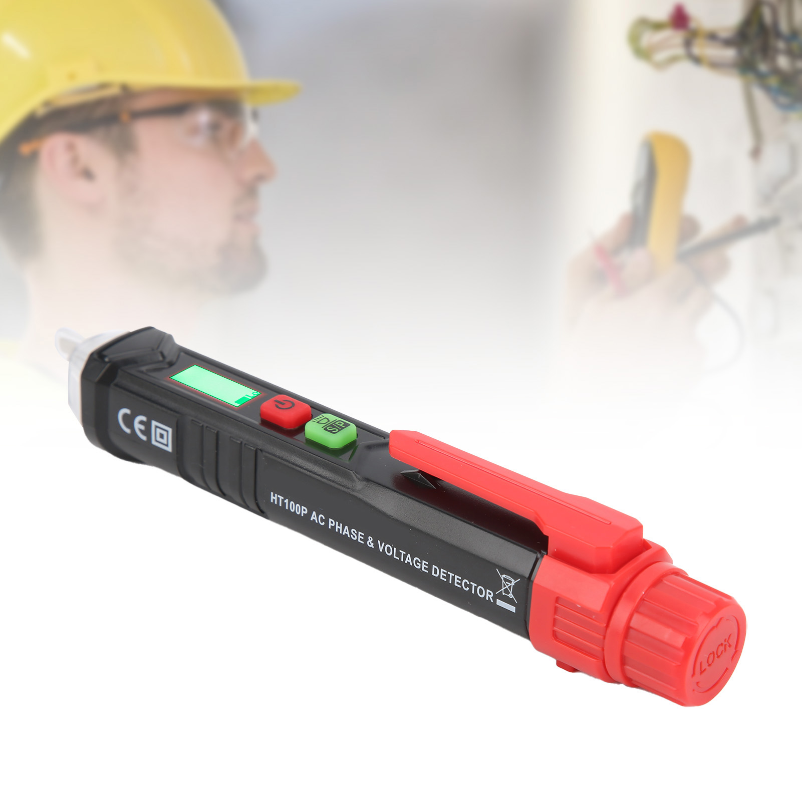 Ht100p Intelligentes Testgerät (verbesserte Version) Zur Automatischen Und Präzisen Messung Von Phasenfolgen Und Zur Phasenerkennung. Drehstrommotor-rotationsprüfgerät.
