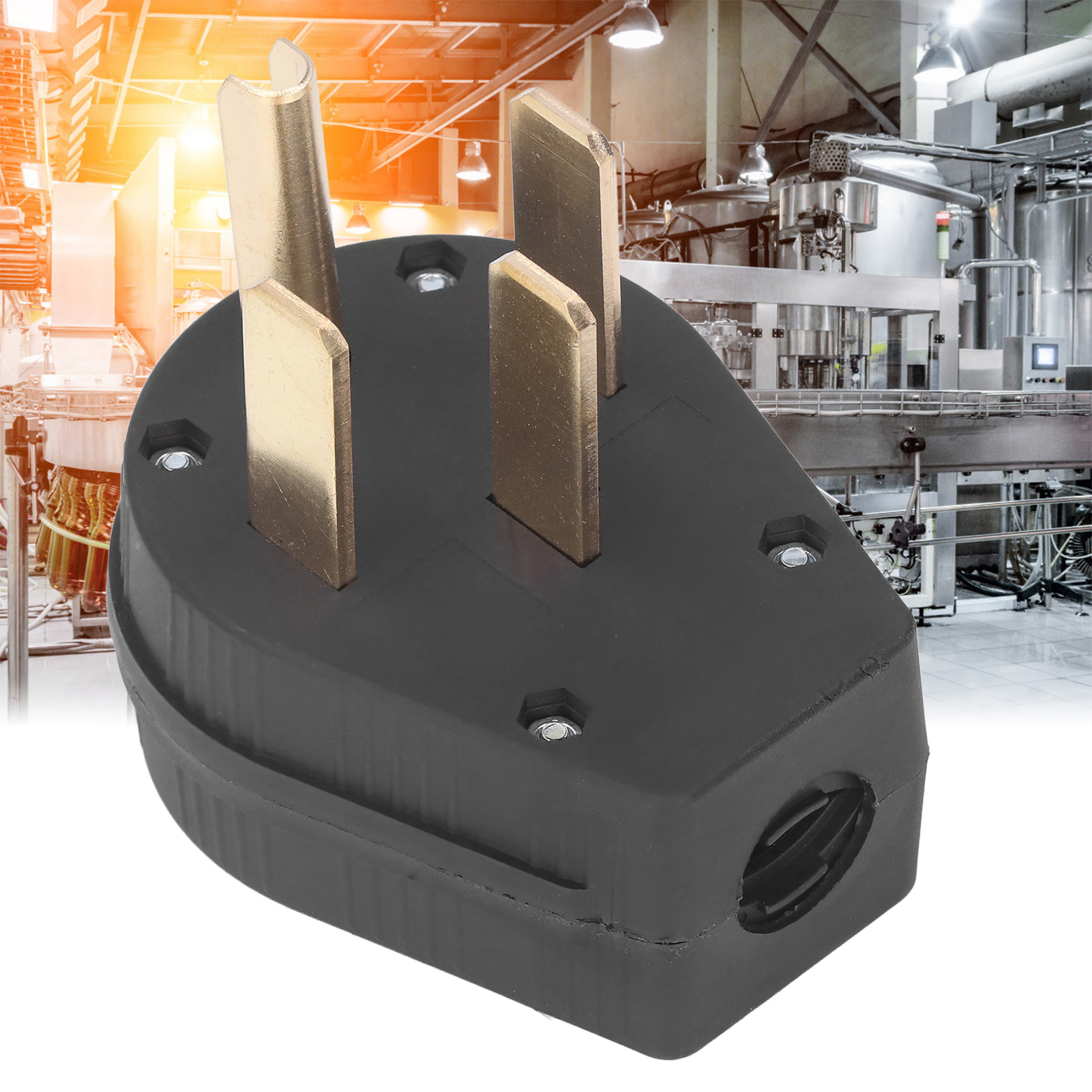 Nema 14-50p Amerikanischer Vierloch-industriestromstecker, 50 A, 125 V/250 V Ausgangsspannung.