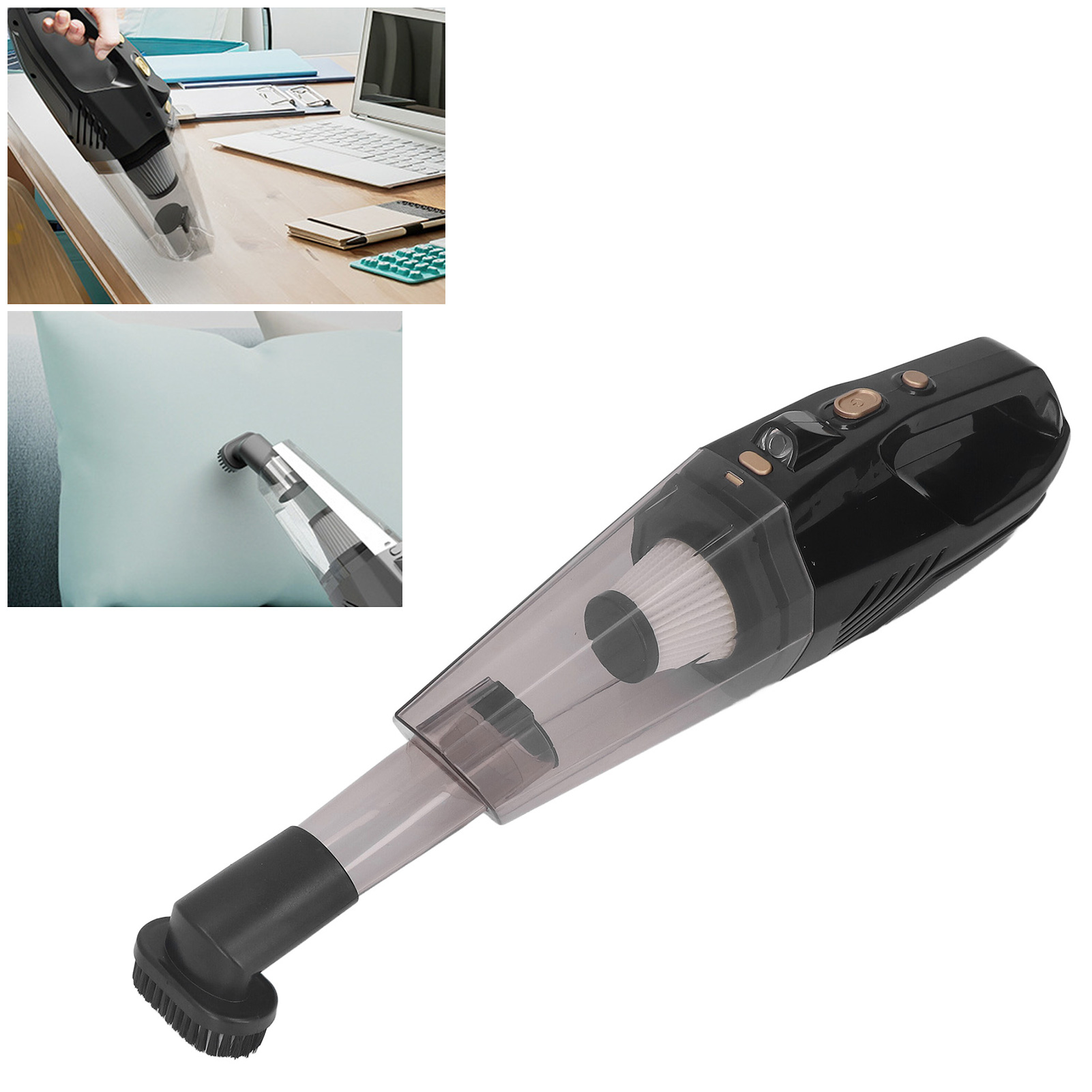 Atj-2266 Akku-handstaubsauger, Kabelloses Laden, 6000 Pa Saugleistung, 120 W, 12 V