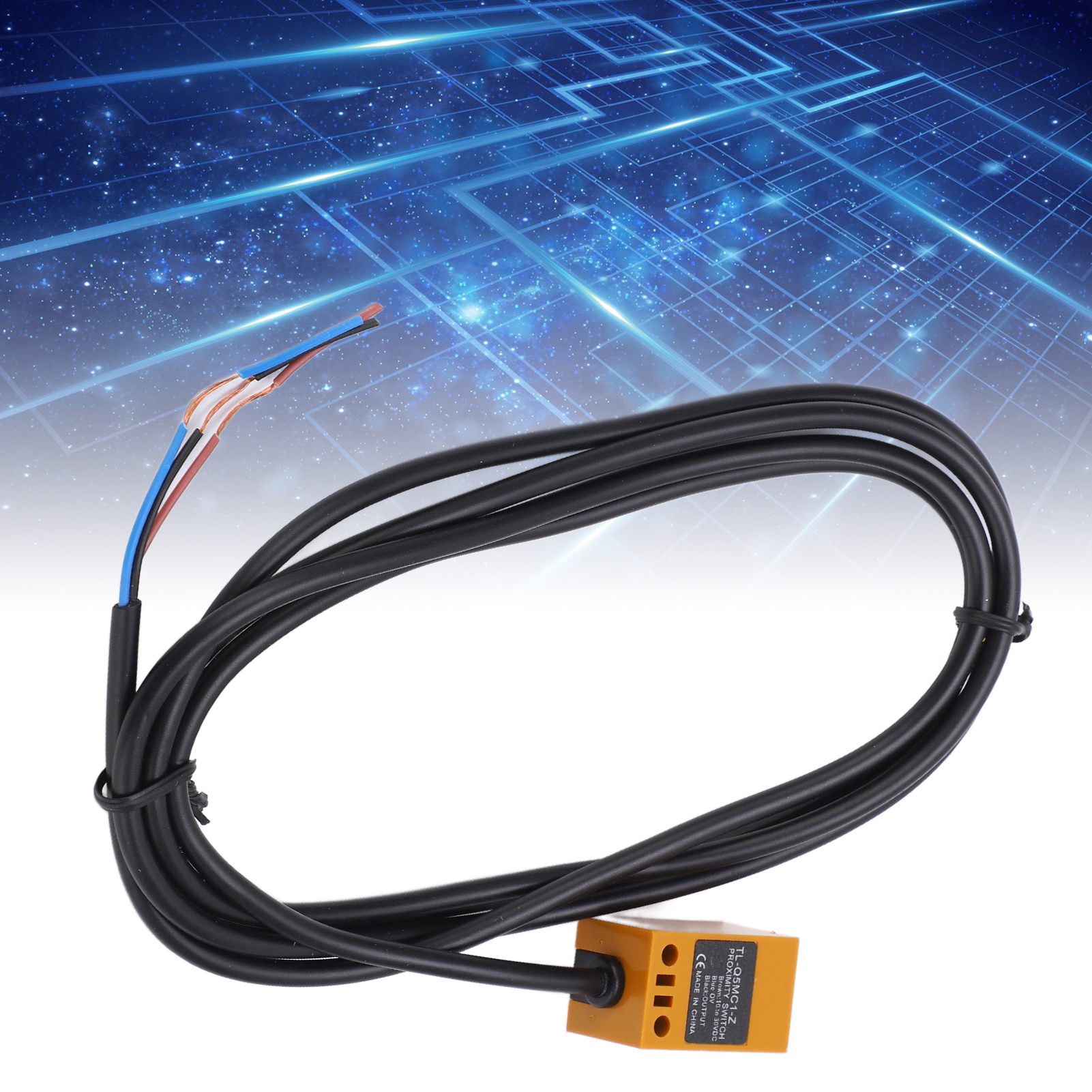 Quadratischer Näherungssensor O111rom Tl-q5mc1-z, Normalerweise Offener Npn-transistor Mit Drei Drähten, 10–30 V Dc, 5 Mm Erfassungsabstand