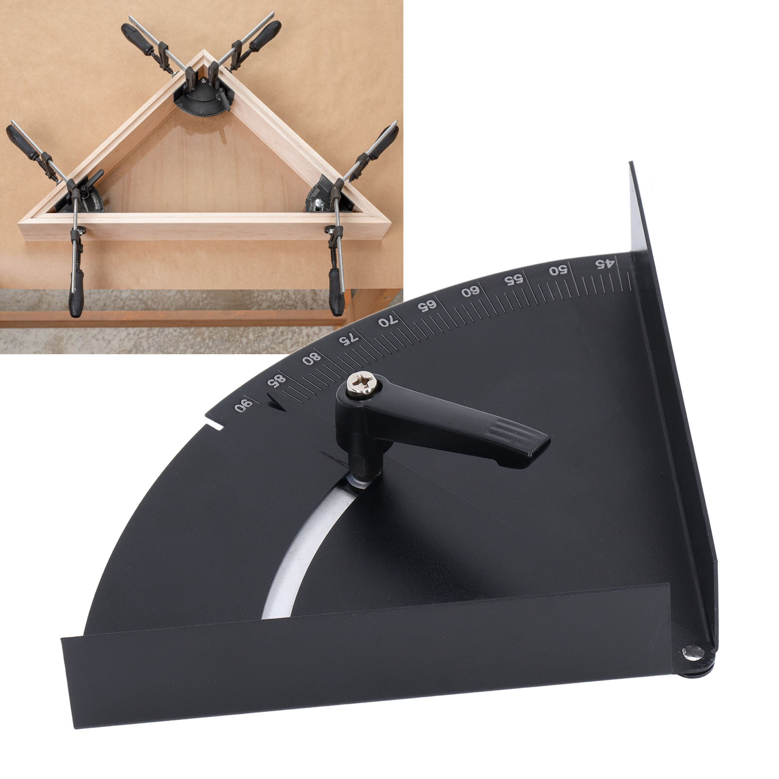Winkelmesser Mit Variablem Winkel, Winkelmesser Für Die Holzbearbeitung, Rechtwinkliger Winkelmesser, 90°-winkelmesser