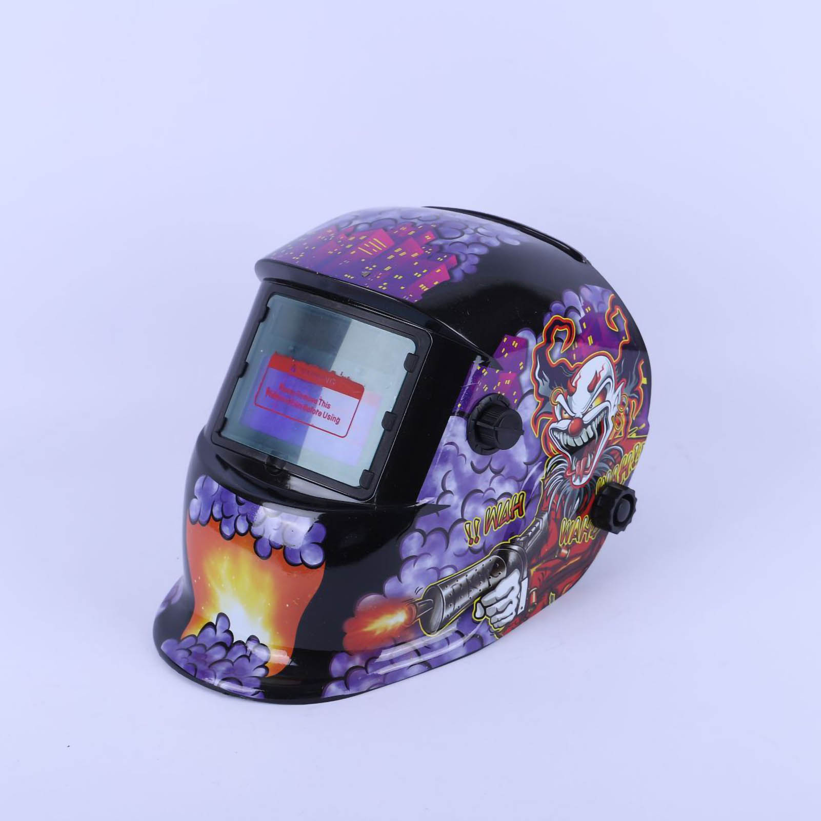 Argon-lichtbogenschweißmaske Mit Kopfband Und Automatischer Lcd-dimmung 107, Clown-stil 1