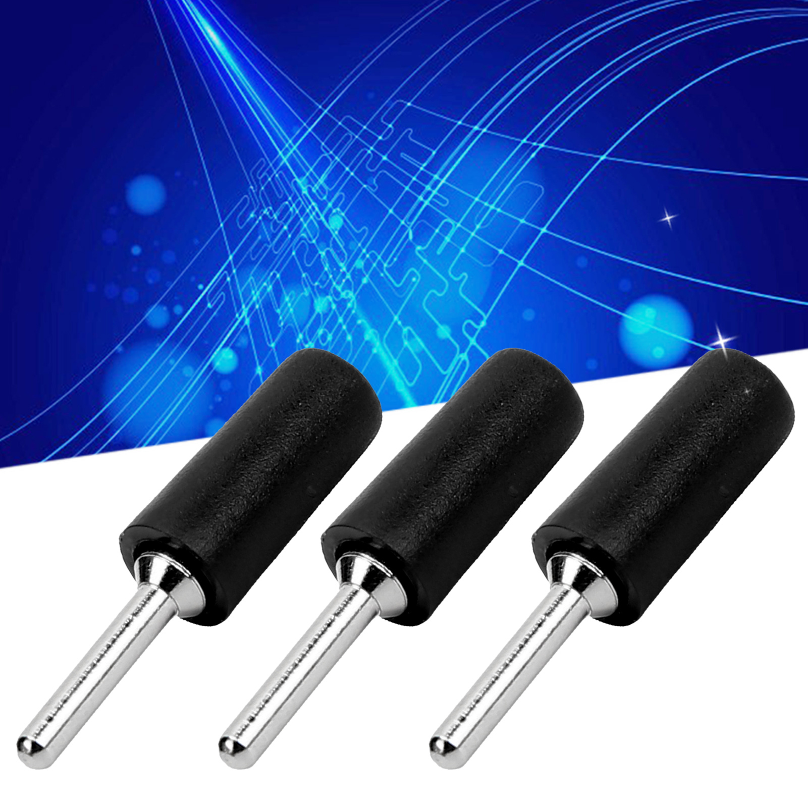J.10001 2 Mm Bananenstecker Aus Reinem, Vernickeltem Kupfer, Gerader Bananenstecker Mit 2 Mm Stiftanschluss, Kompatibel Mit Innenliegenden Federplattenbuchsen, Verkauft In Packungen Mit 100 Stück, Sch